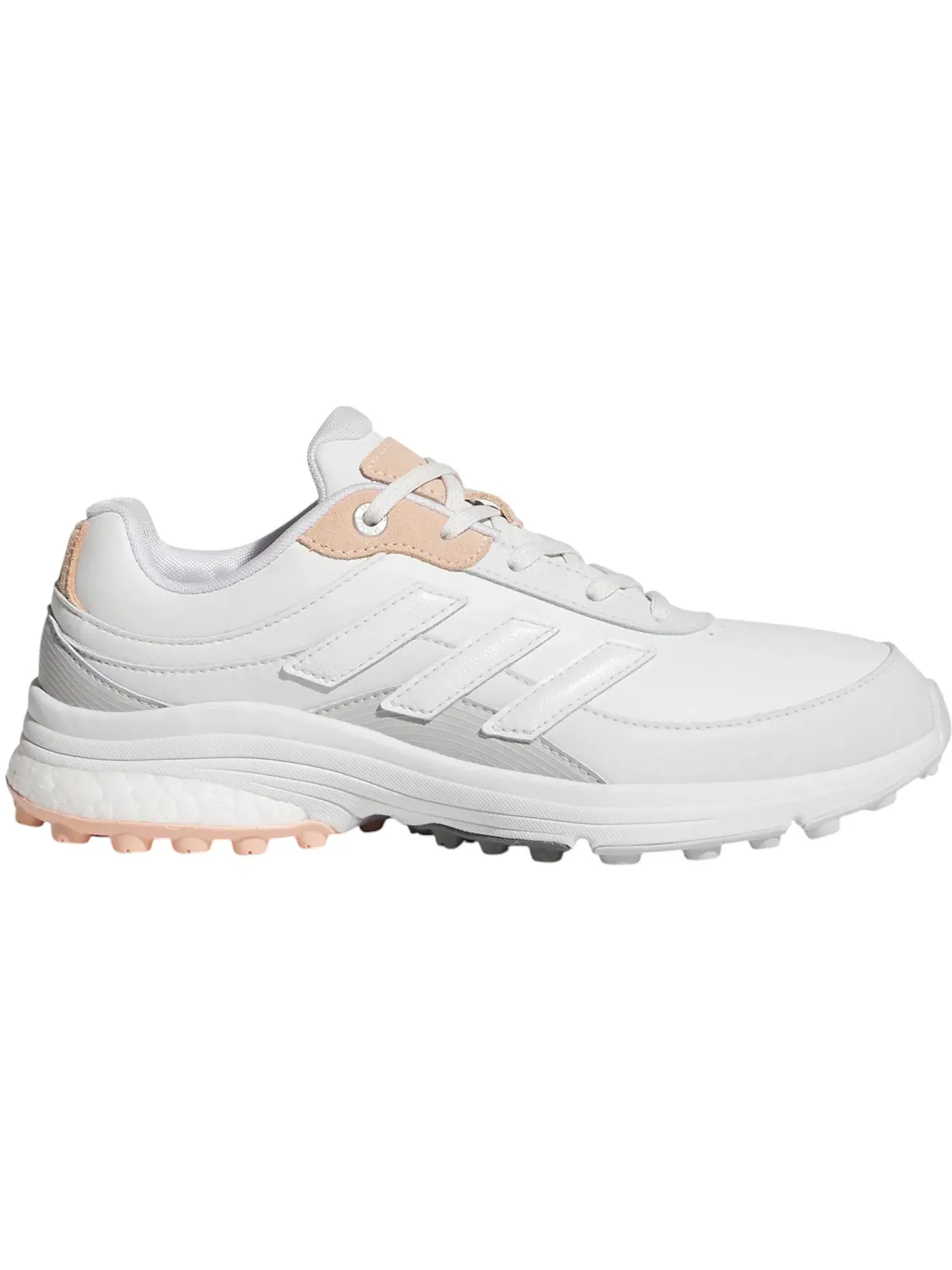 Женские шиповки для гольфа Zoysia Spikeless Golf Adidas — изображение 1 из 1, серый/белый