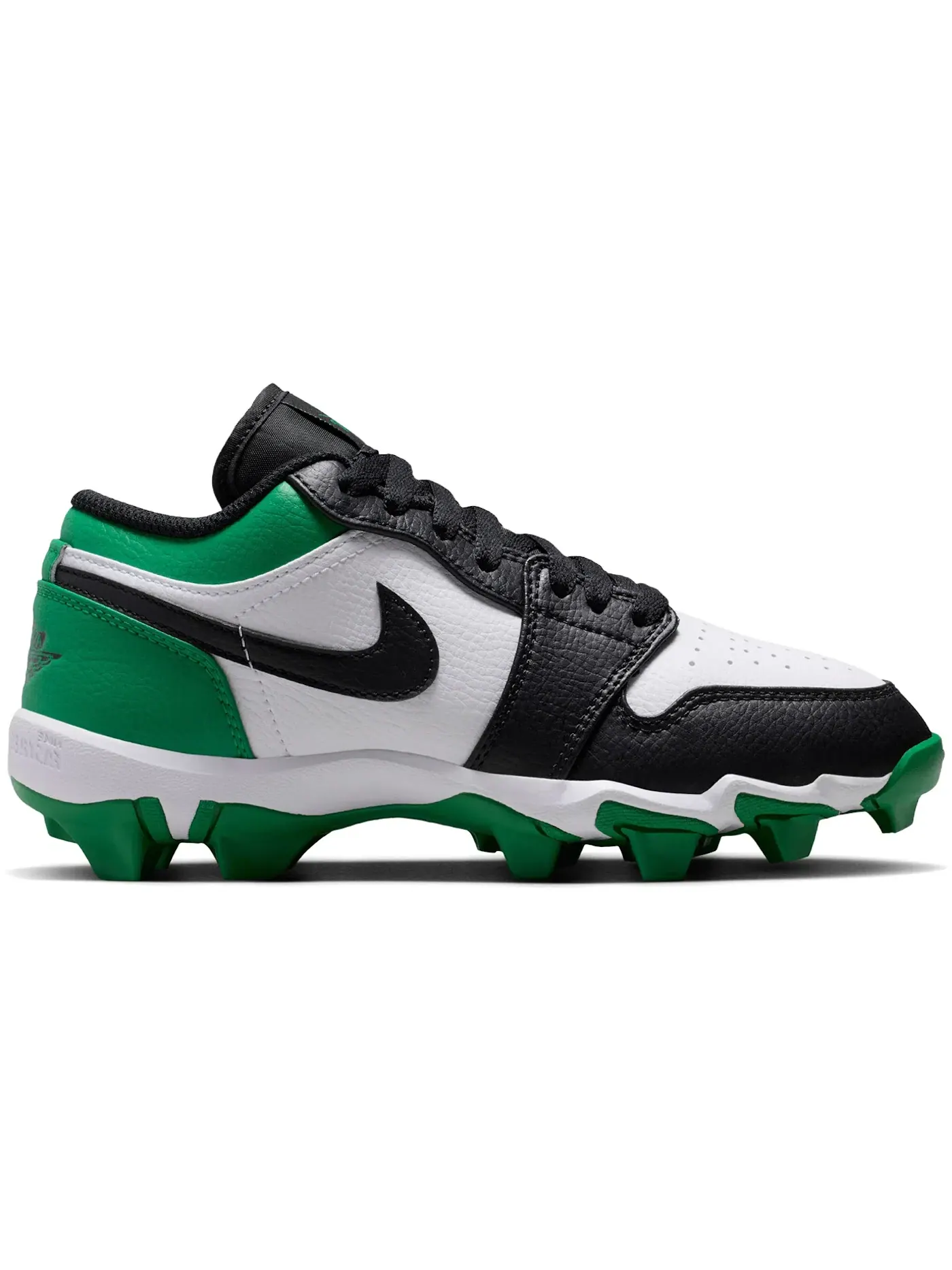 Детские бутсы Jordan 1 Low Cleat — изображение 1 из 1, черный/зеленый