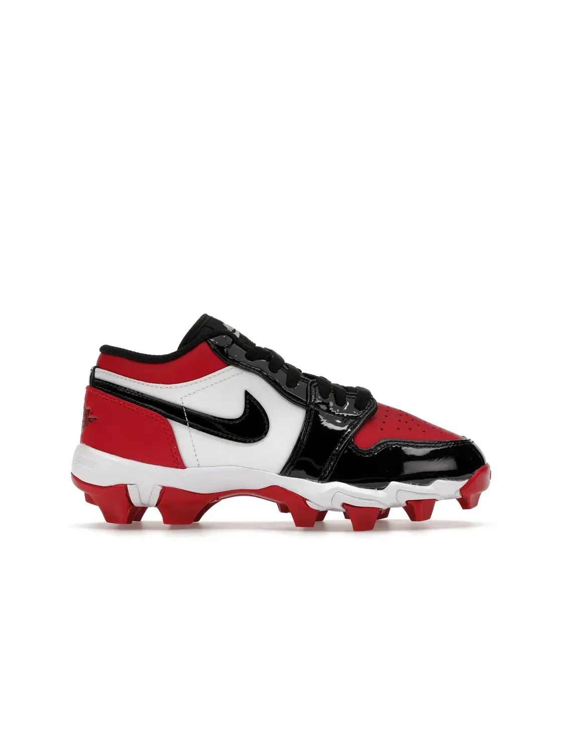 Детские бутсы Jordan 1 Low Cleat Gym Red/White/Black — изображение 1 из 4