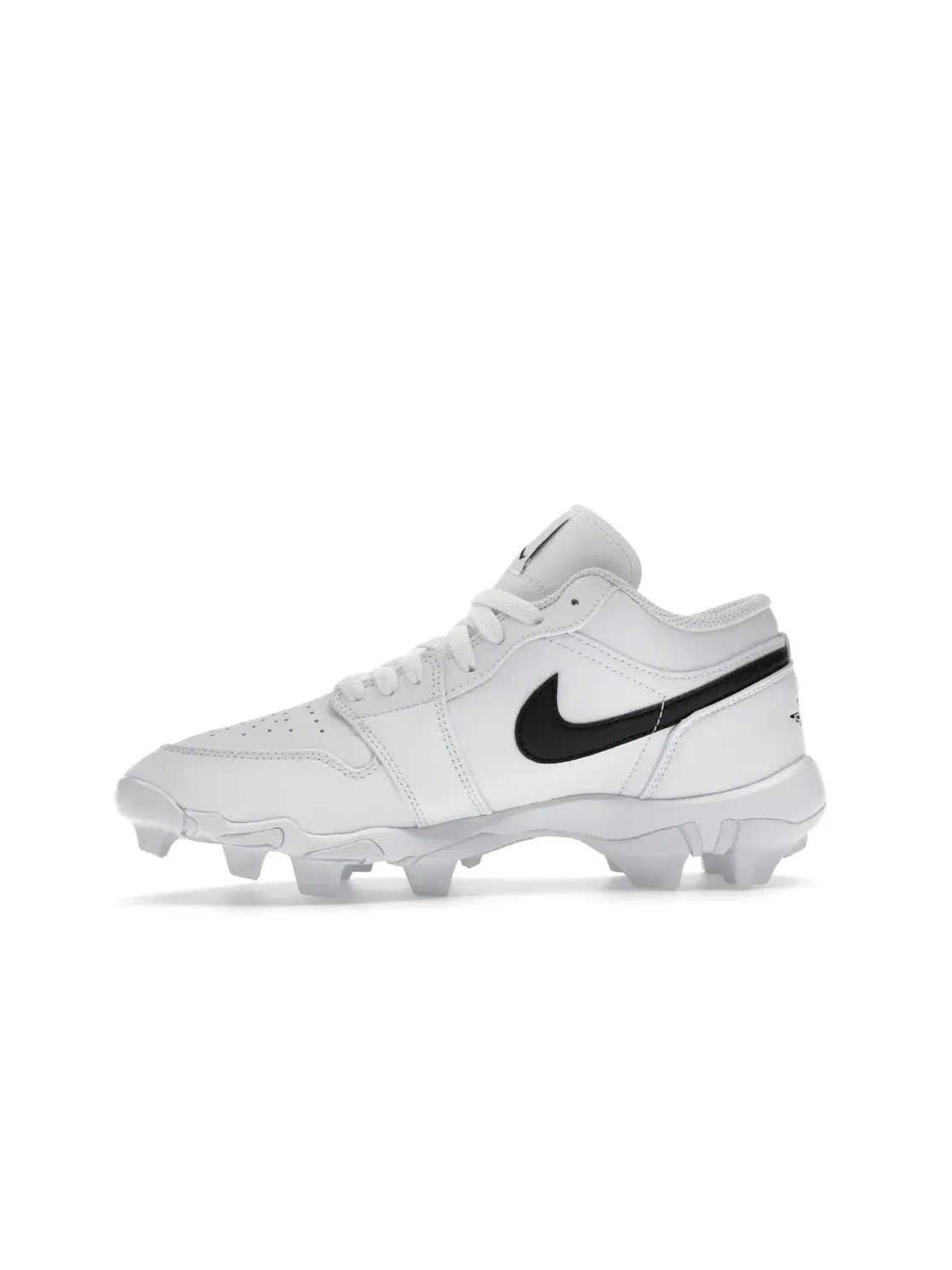 Детские бутсы Jordan 1 Low Cleat Jordan — изображение 3 из 4, белый/черный/черный