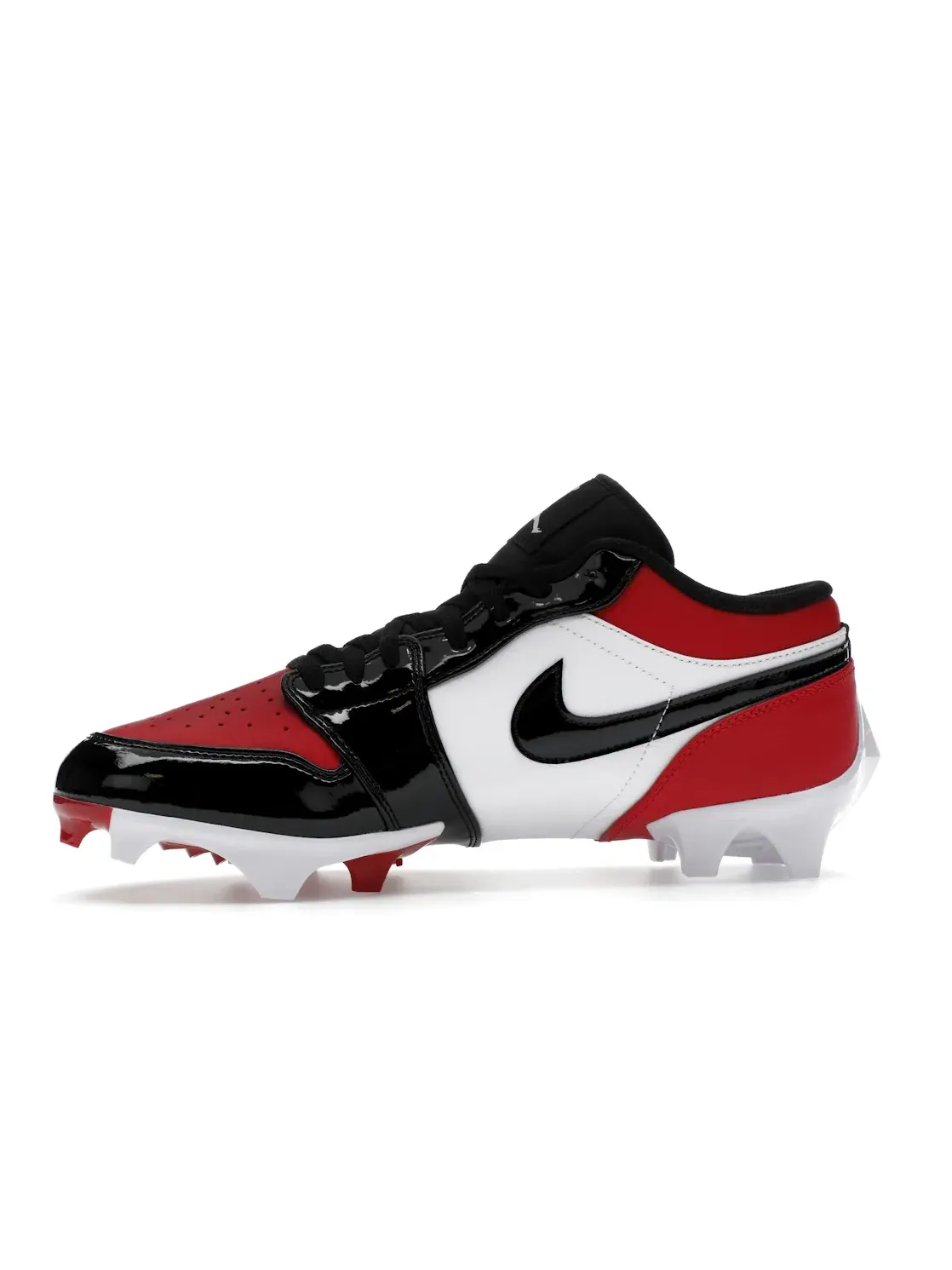 Мужские бутсы Jordan 1 Low TD Cleat — изображение 3 из 4, красный/белый/черный