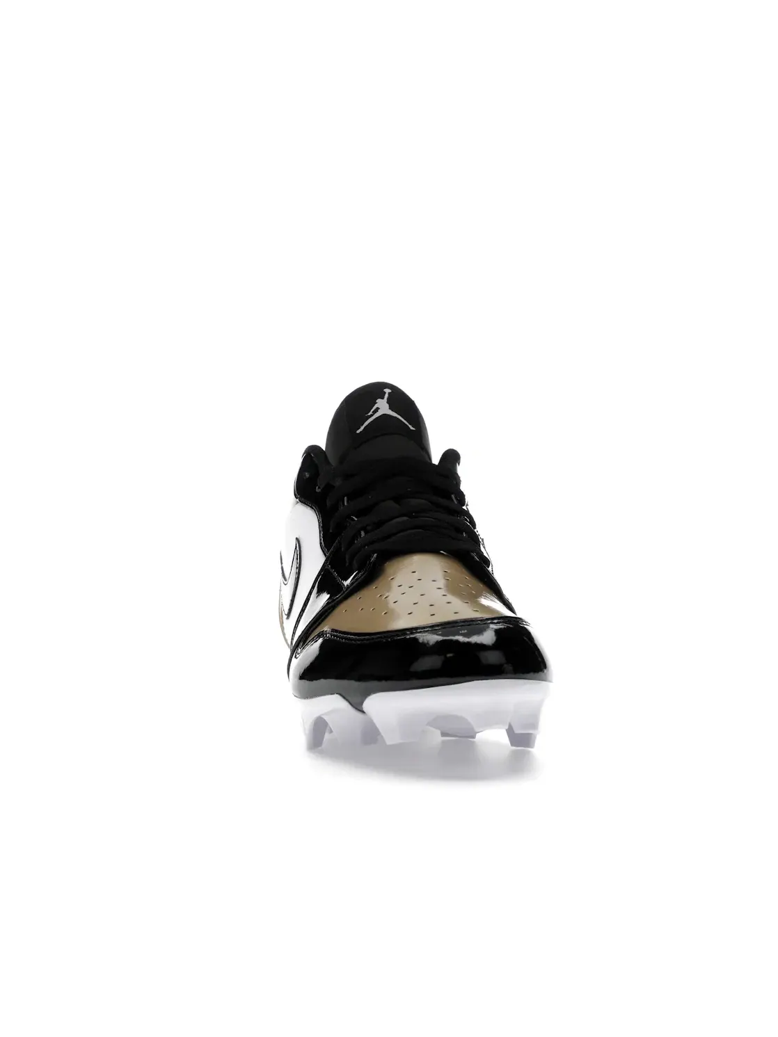 Мужские бутсы Jordan 1 Low TD Cleat Patent Gold Toe — изображение 2 из 4