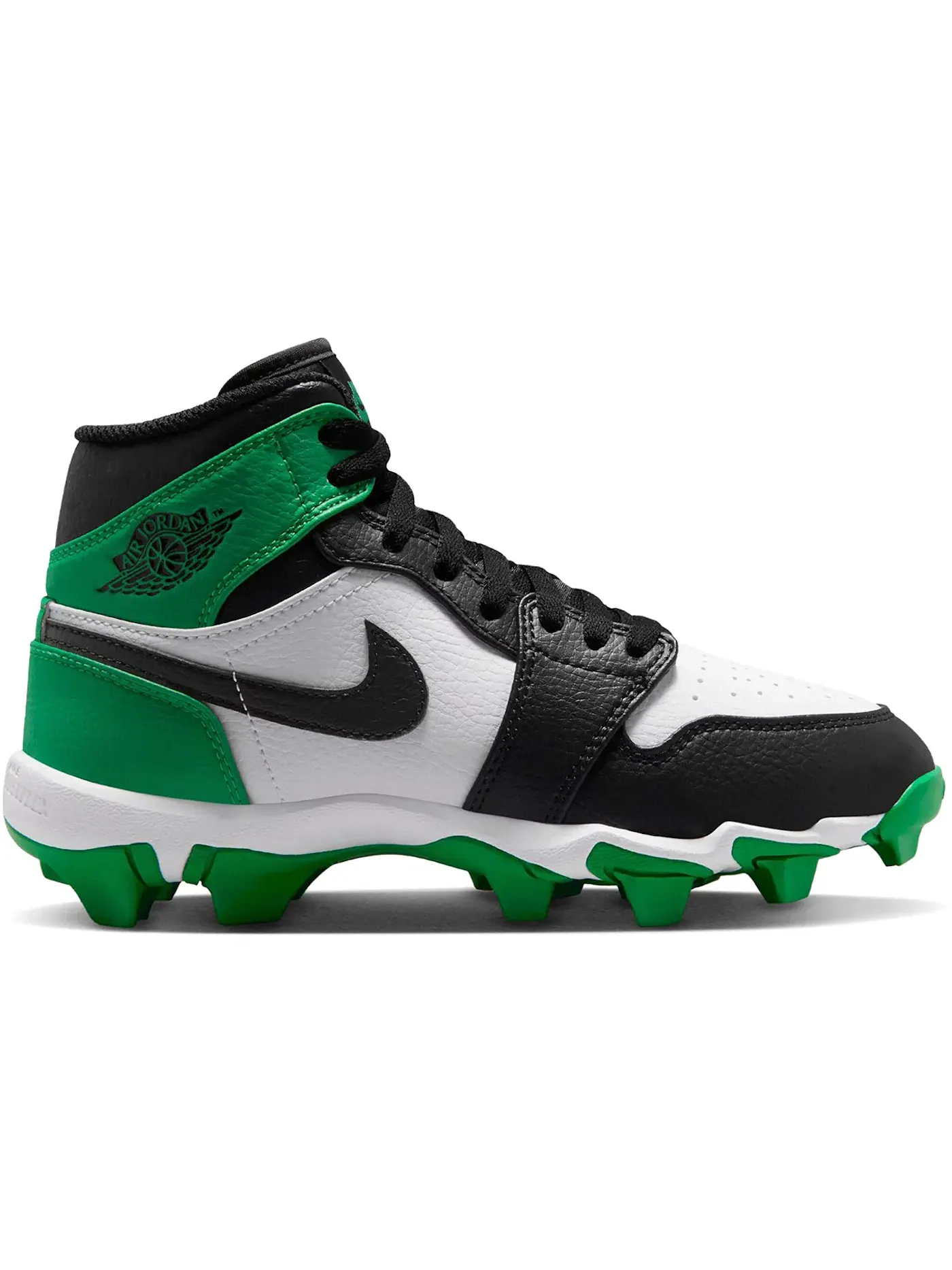 Детские бутсы Jordan 1 Mid Cleat — изображение 1 из 1, черный/зеленый
