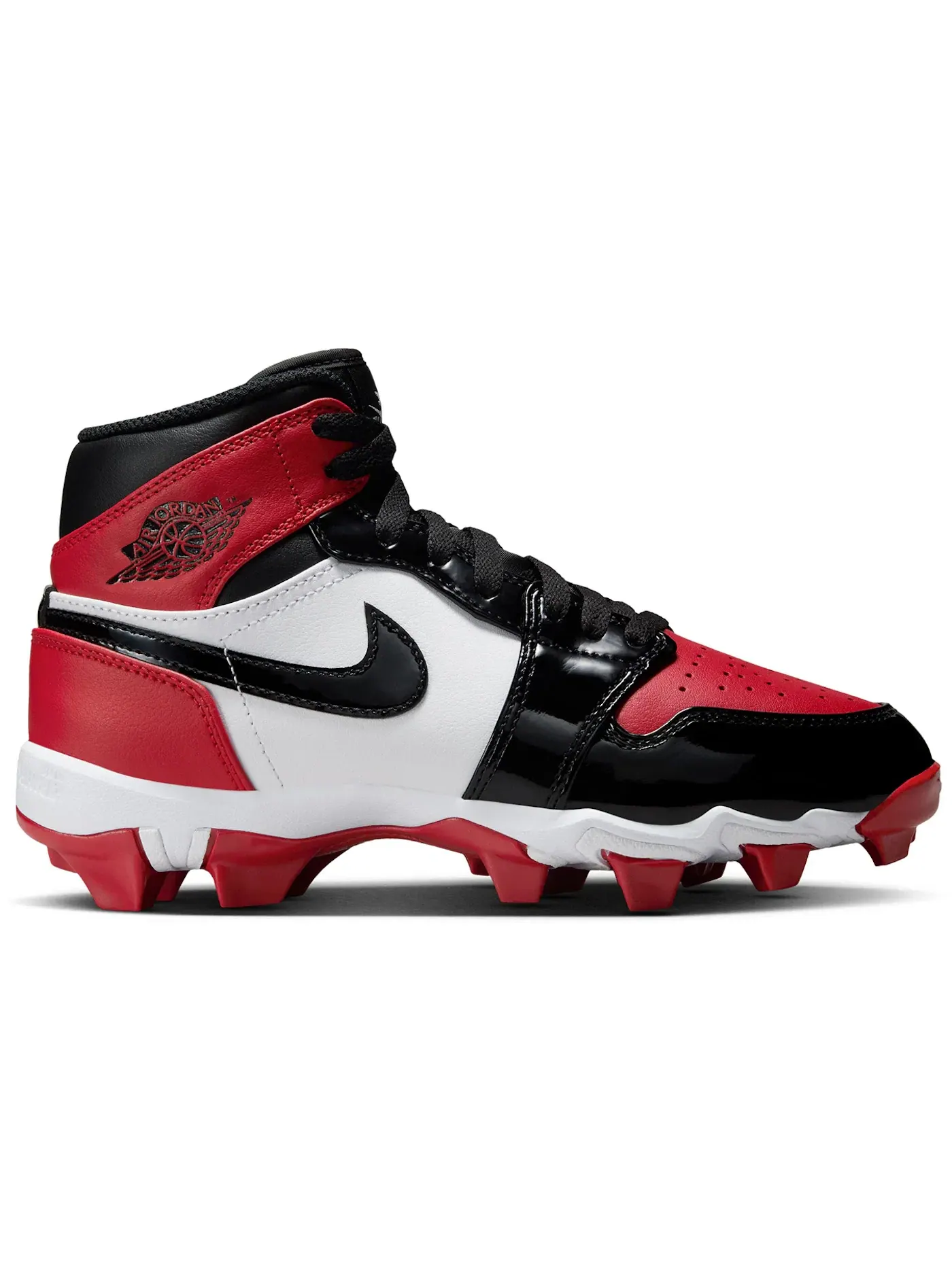 Детские бутсы Jordan 1 Mid Cleat — изображение 1 из 1, красный/белый/черный