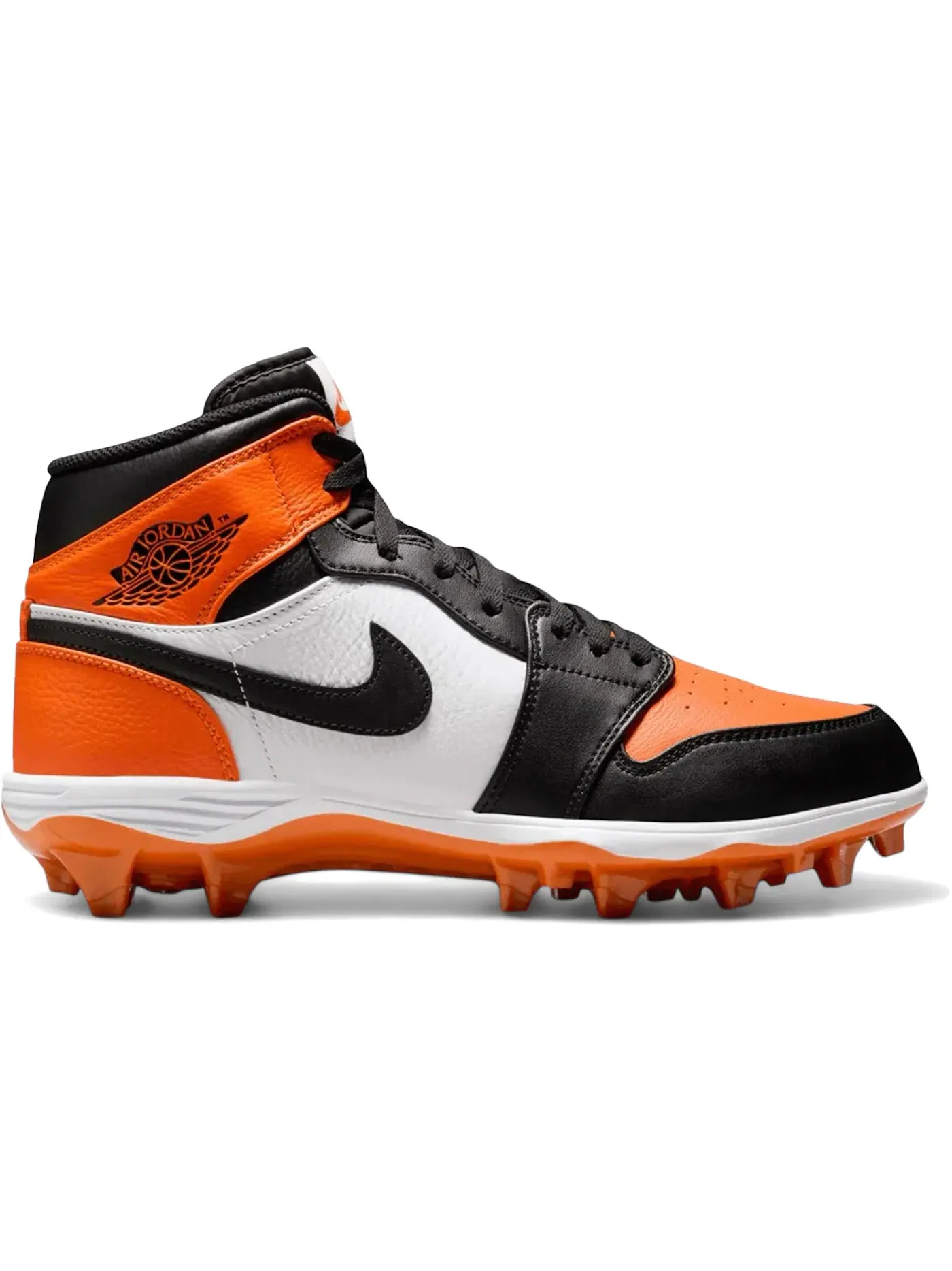 Мужские бутсы Air Jordan 1 Mid TD Cleat Shattered Backboard Jordan — изображение 1 из 1, черный-белый