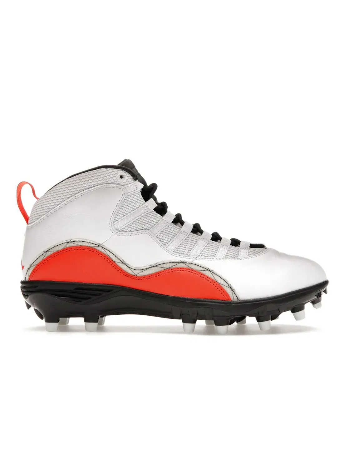 Мужские бутсы Jordan 10 Retro Cleat — изображение 1 из 4, белый/оранжевый-черный