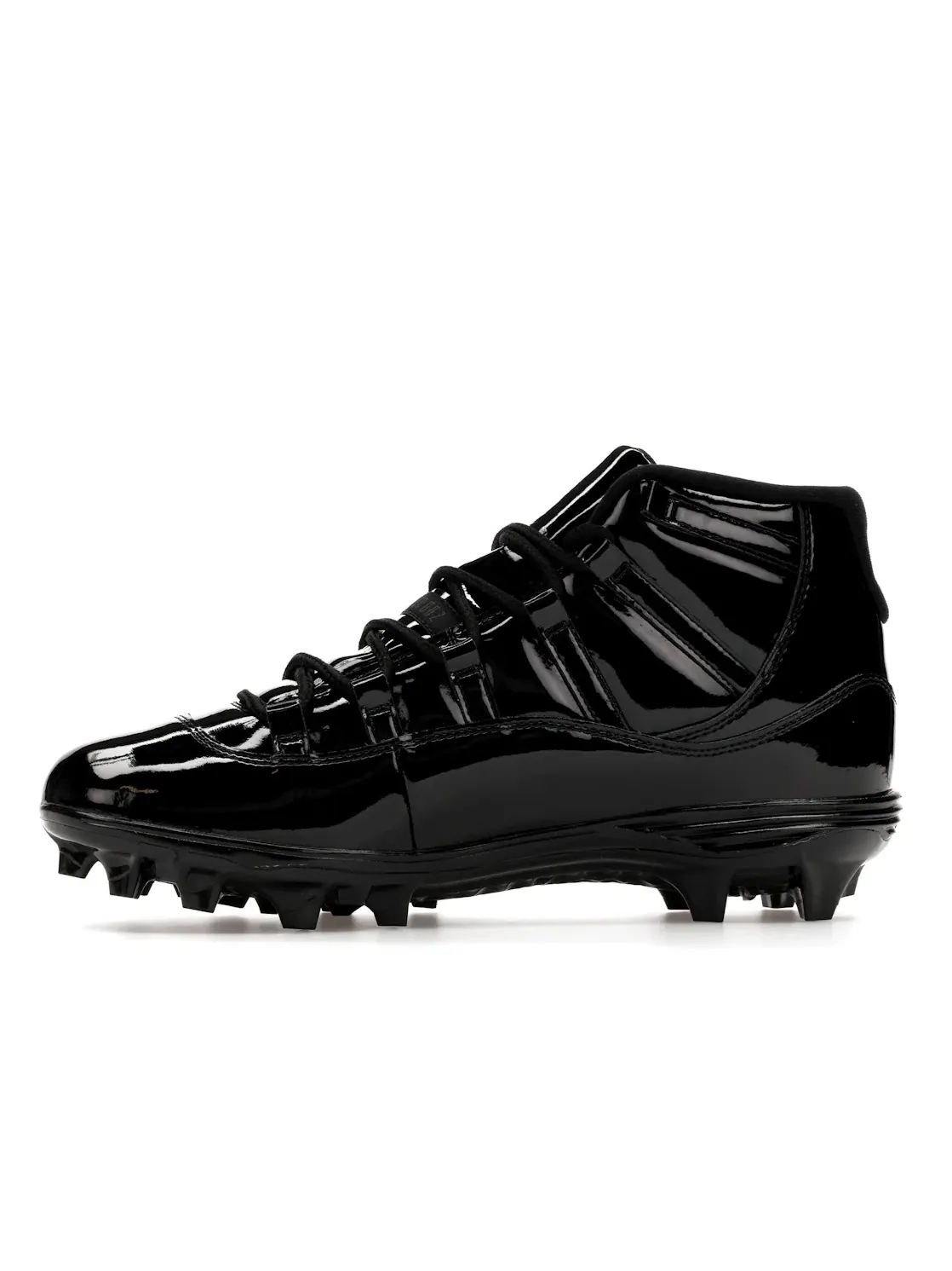 Мужские бутсы с высоким голенищем Jordan 11 Mid TD Cleat — изображение 3 из 4, черный/белый