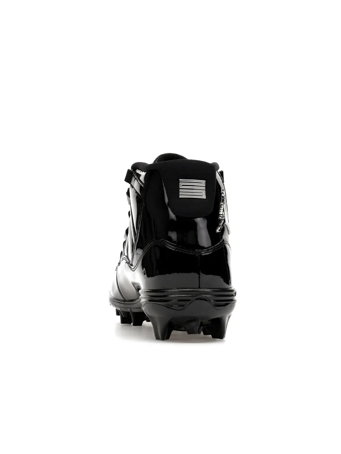 Мужские бутсы с высоким голенищем Jordan 11 Mid TD Cleat — изображение 4 из 4, черный/белый
