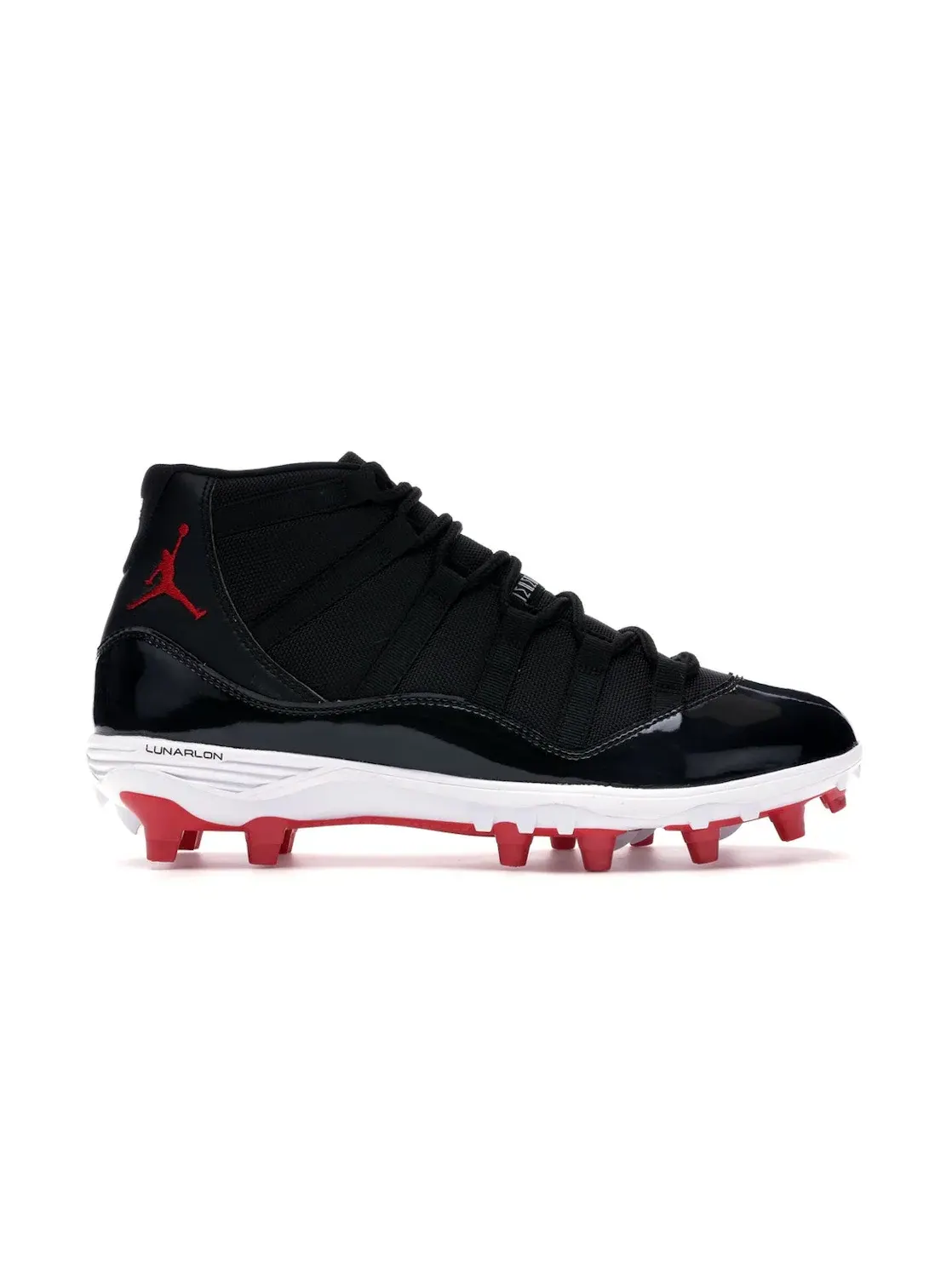 Мужские бутсы с высоким верхом Jordan 11 Retro Cleat Jordan — изображение 1 из 4, черный/красный-белый