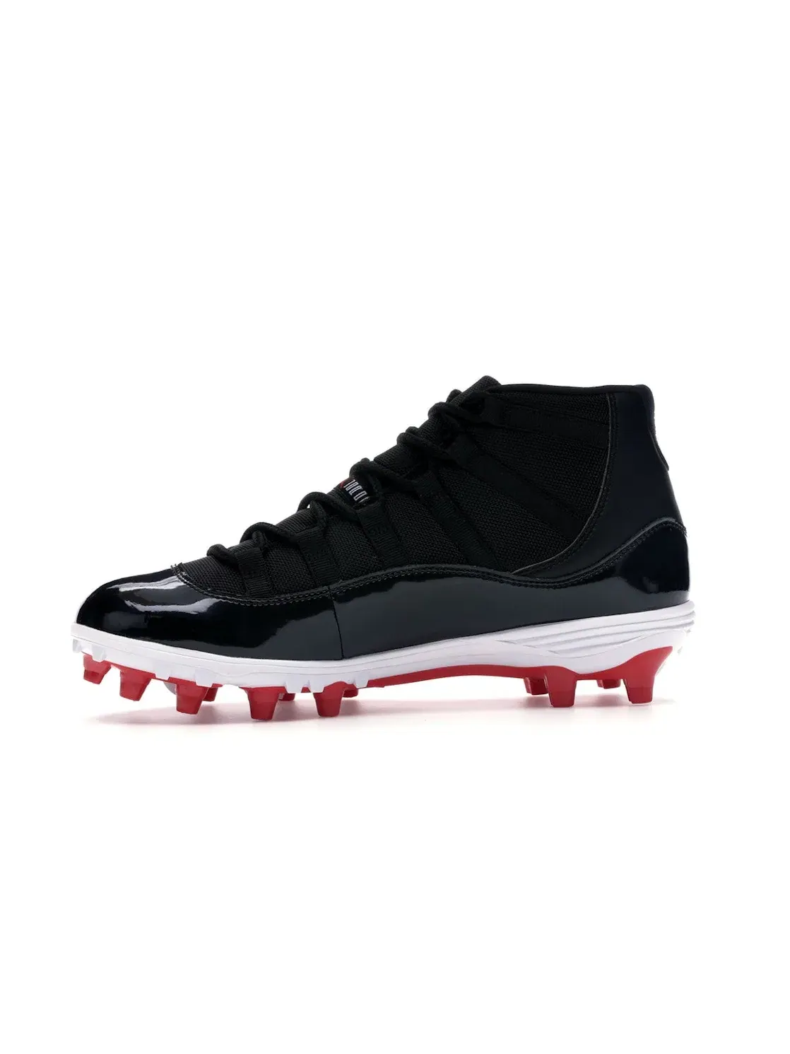 Мужские бутсы с высоким верхом Jordan 11 Retro Cleat Jordan — изображение 3 из 4, черный/красный-белый
