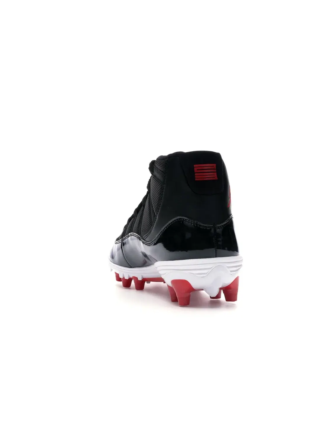 Мужские бутсы с высоким верхом Jordan 11 Retro Cleat Jordan — изображение 4 из 4, черный/красный-белый