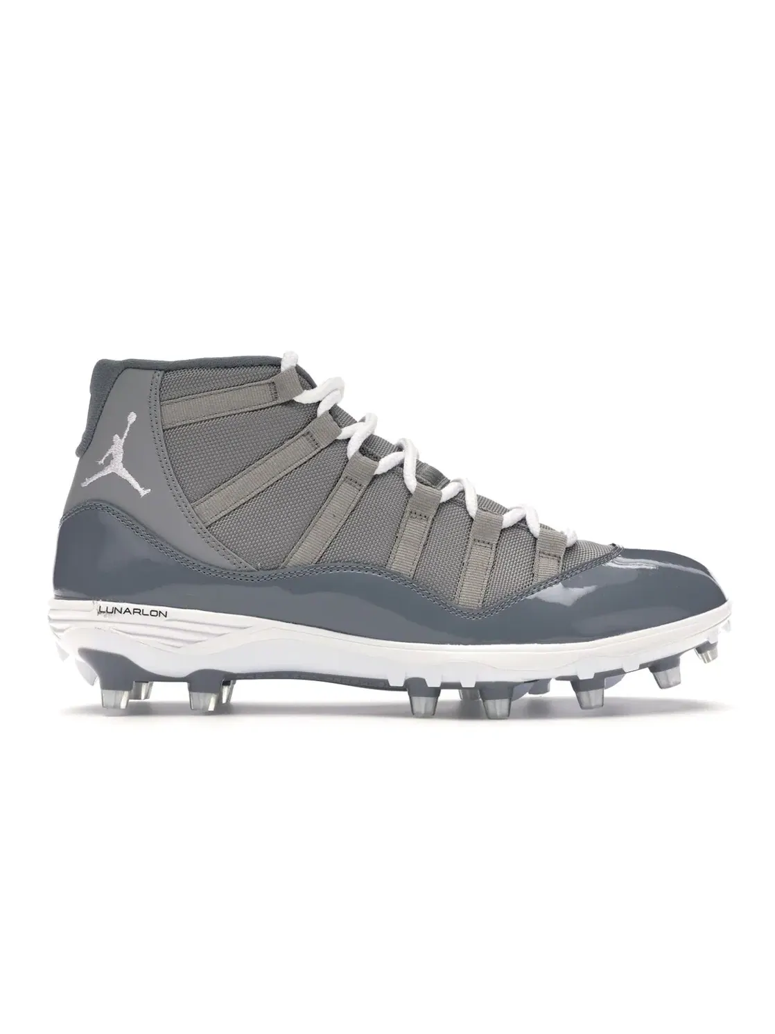 Мужские бутсы Jordan 11 Retro Cleat Cool Grey — изображение 1 из 4, серый/белый-серый