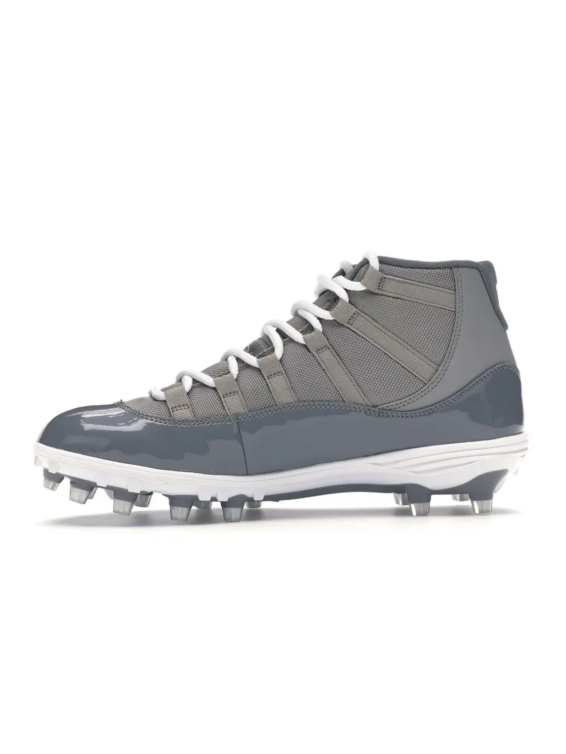 Мужские бутсы Jordan 11 Retro Cleat Cool Grey — изображение 3 из 4, серый/белый-серый