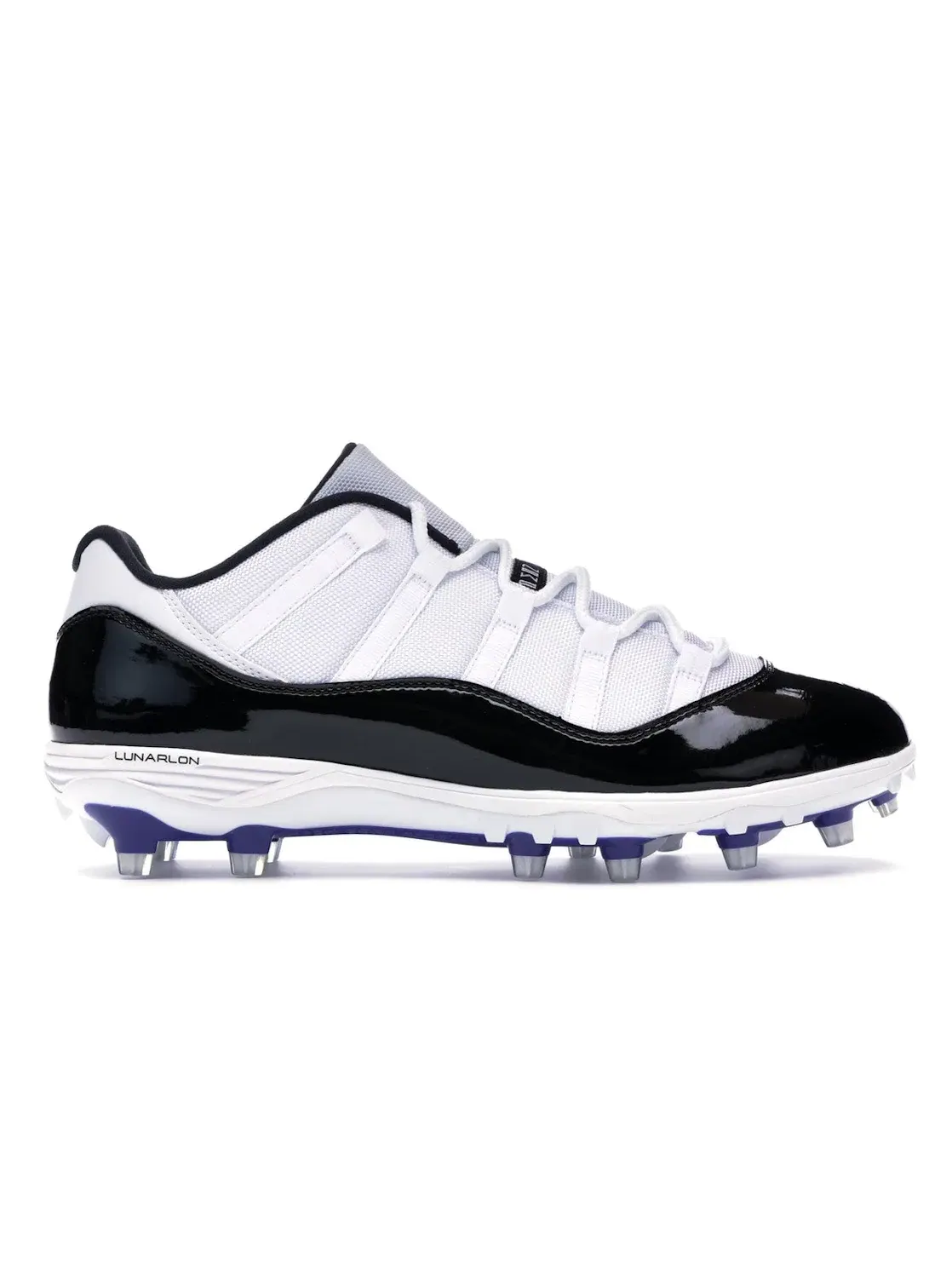 Мужские бутсы Air Jordan 11 Retro Low Cleat Concord Jordan — изображение 1 из 4, белый/черный--черный