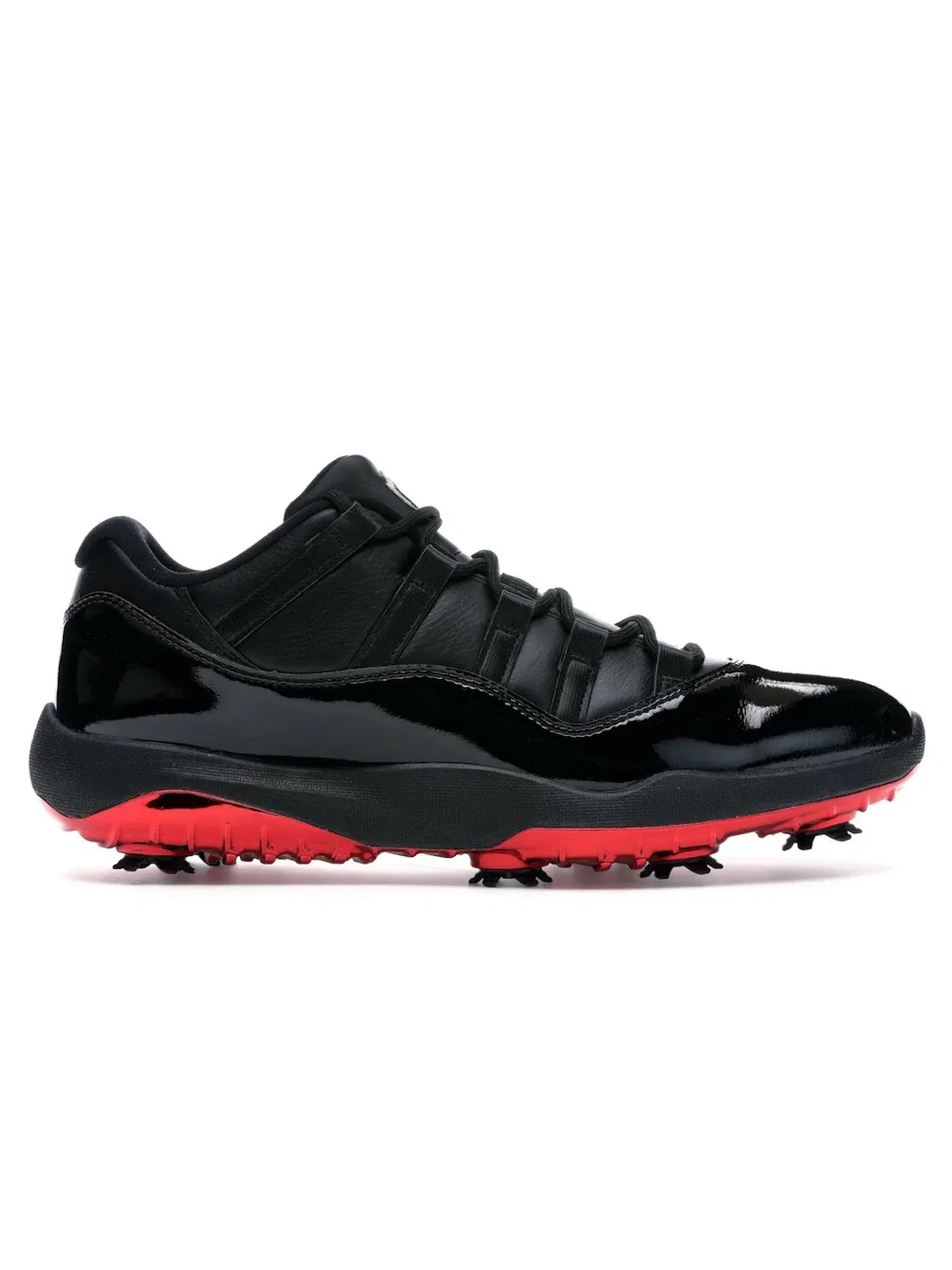 Мужские шиповки Safari Bred Jordan 11 Retro Low Golf Jordan — изображение 1 из 4, черный/черный-красный