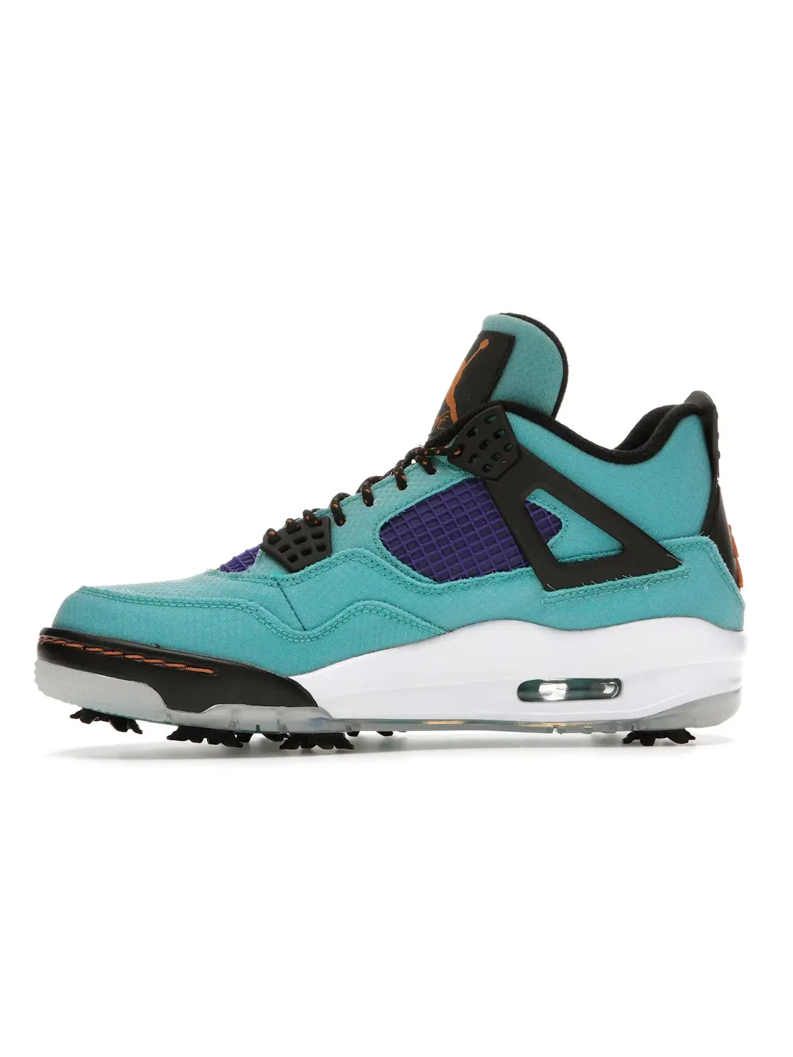 Мужские бутсы Jordan 4 Retro Golf US Open Torrey Pines Pack ACG — изображение 3 из 4, белый-оранжевый