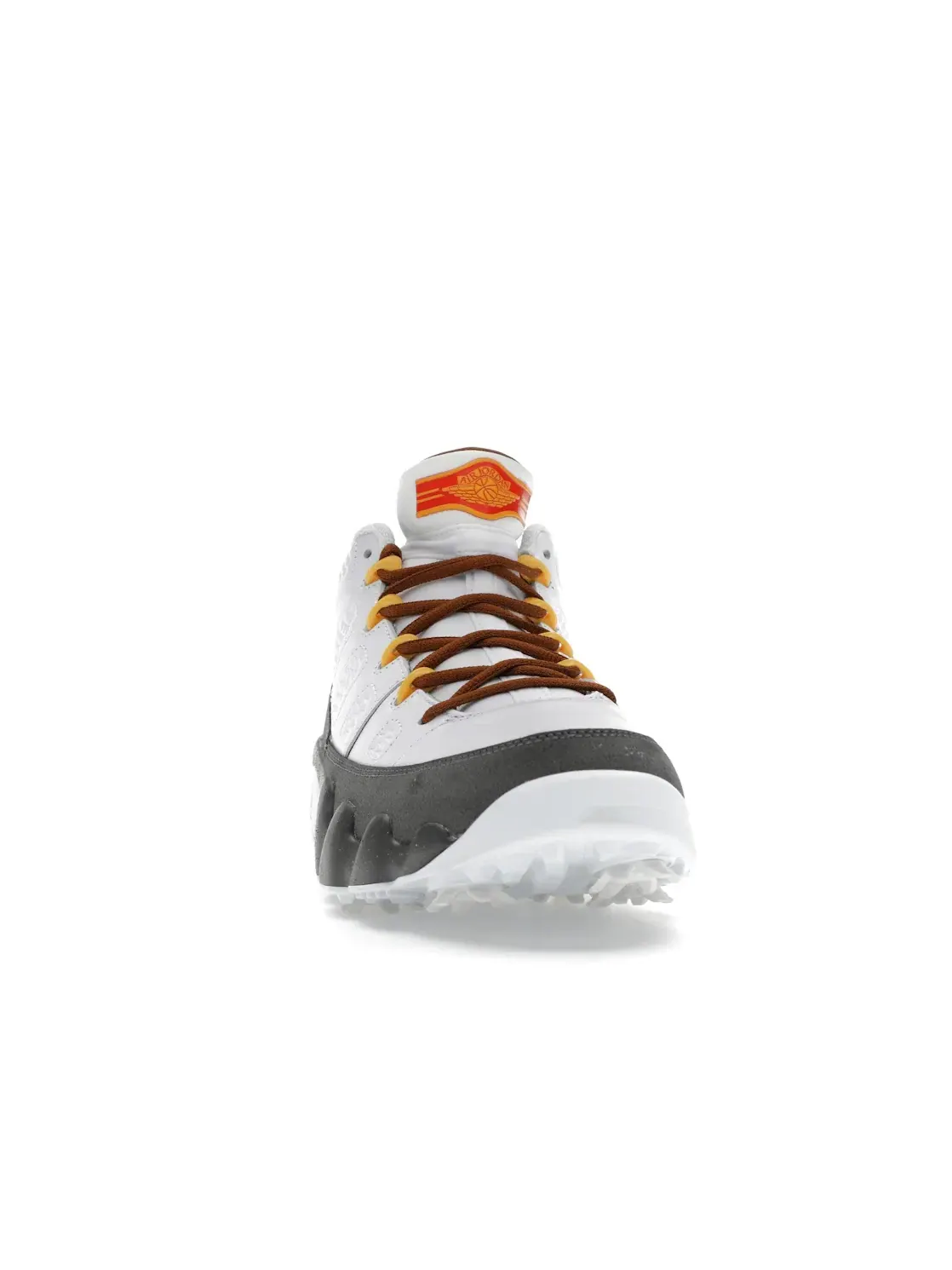 Мужские шиповки Jordan 9 Retro Low Golf White/University Gold-Cool Grey-Anthracite — изображение 2 из 4