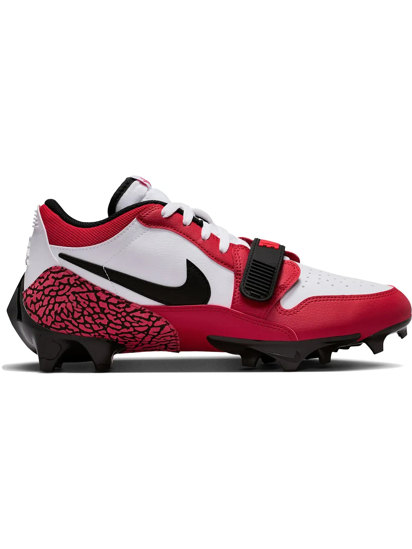Мужские бутсы Jordan Legacy 312 Low TD Cleat Chicago — изображение 1 из 1, белый красный черный