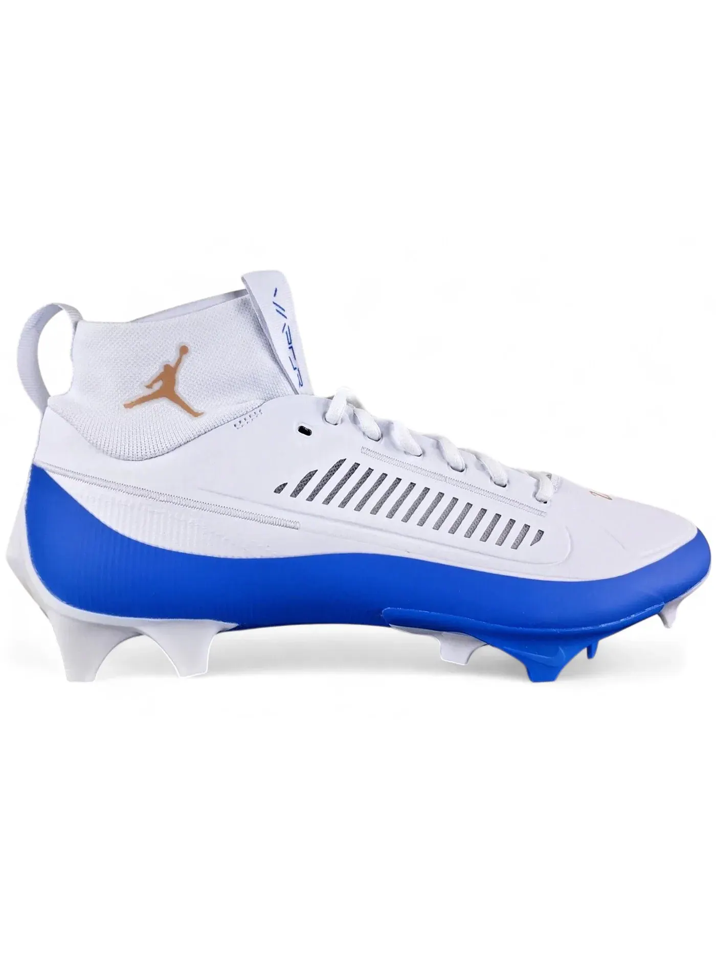 Мужские бутсы Jordan Vapor Edge Pro 2 — изображение 1 из 1, белый/золотистый/синий