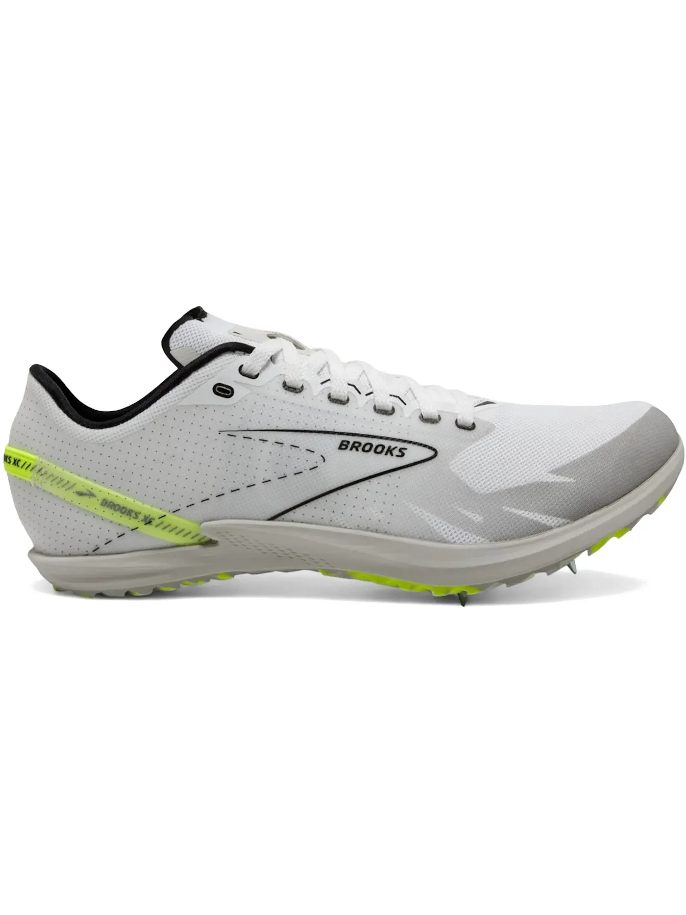 Мужские шиповки Brooks Draft XC — изображение 1 из 1, белый/черный