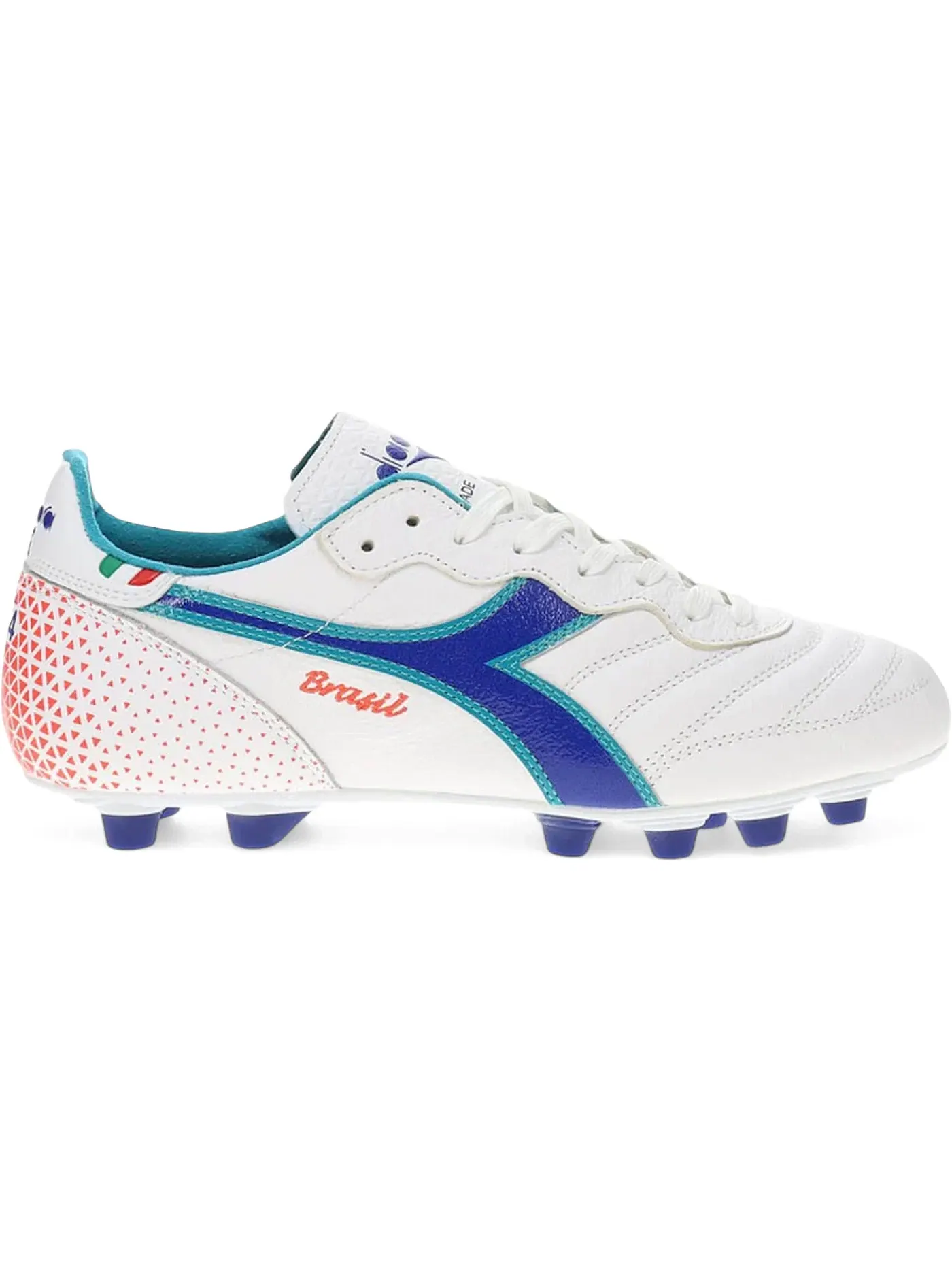 Мужские бутсы Diadora Brasil Italy OG GR LT+ MDPU FG — изображение 1 из 1, белый темно-синий