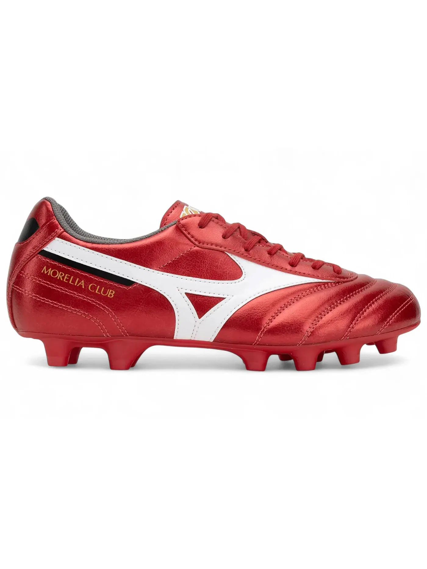 Мужские бутсы с длинным рукавом Morelia II Club FG Mizuno — изображение 1 из 1, красный/белый/черный