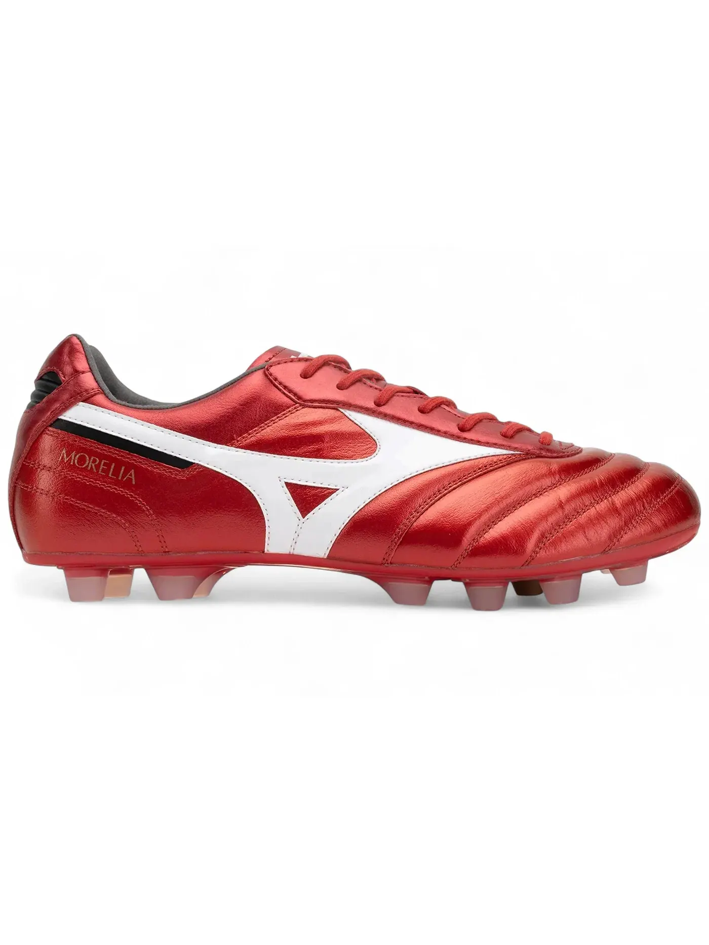Мужские бутсы с длинным рукавом Mizuno Morelia II Elite FG — изображение 1 из 1, красный/белый/черный