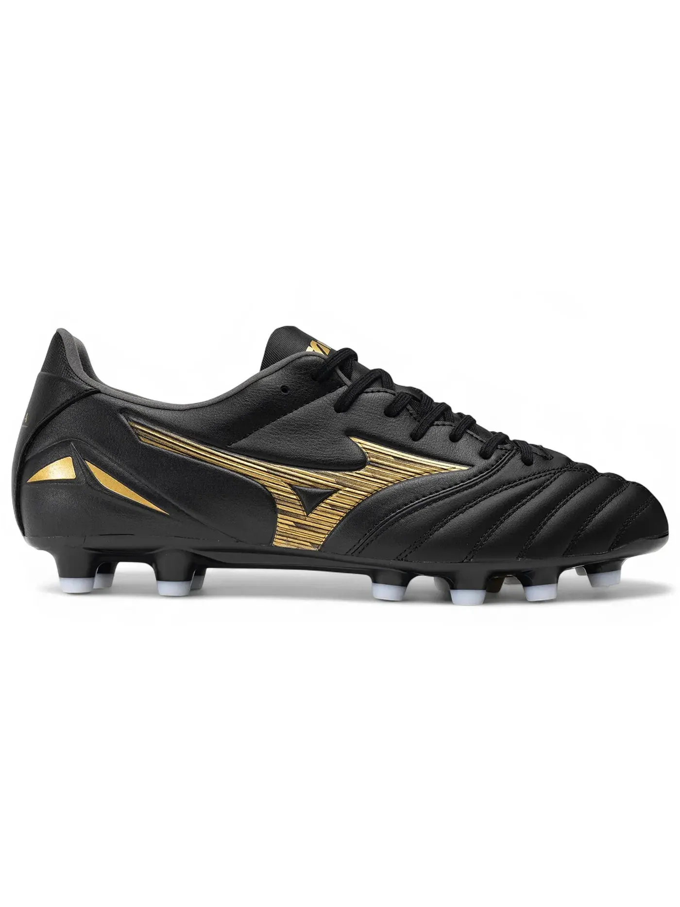 Мужские бутсы с длинным рукавом Mizuno Morelia Neo IV Pro MD — изображение 1 из 1, черный/золотистый/черный
