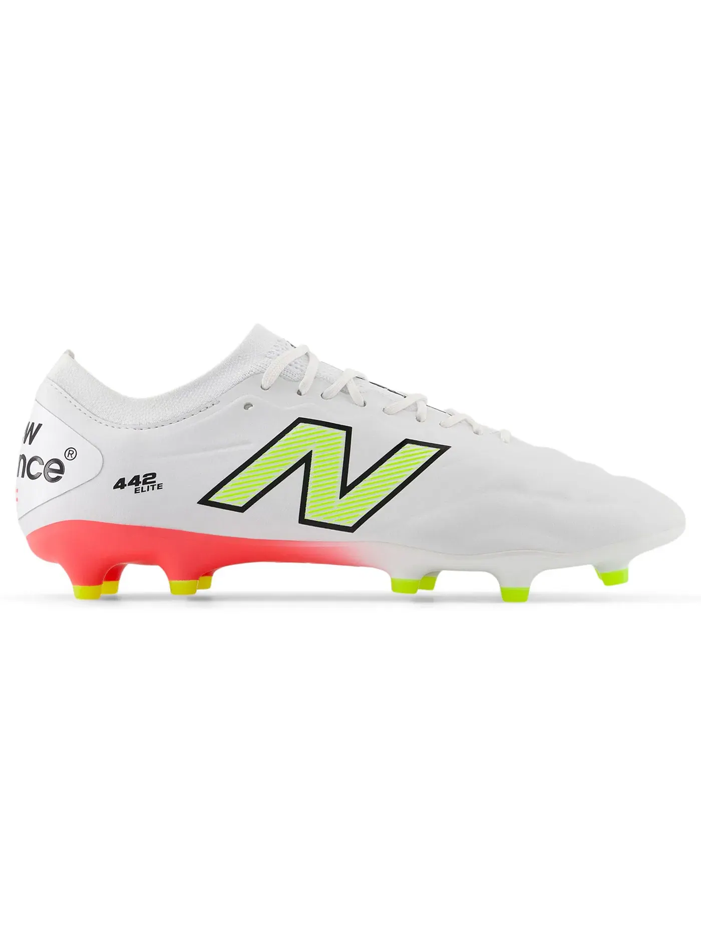 Мужские бутсы с длинным рукавом New Balance 442 Elite FG v2 New Balance — изображение 1 из 1, белый/красный