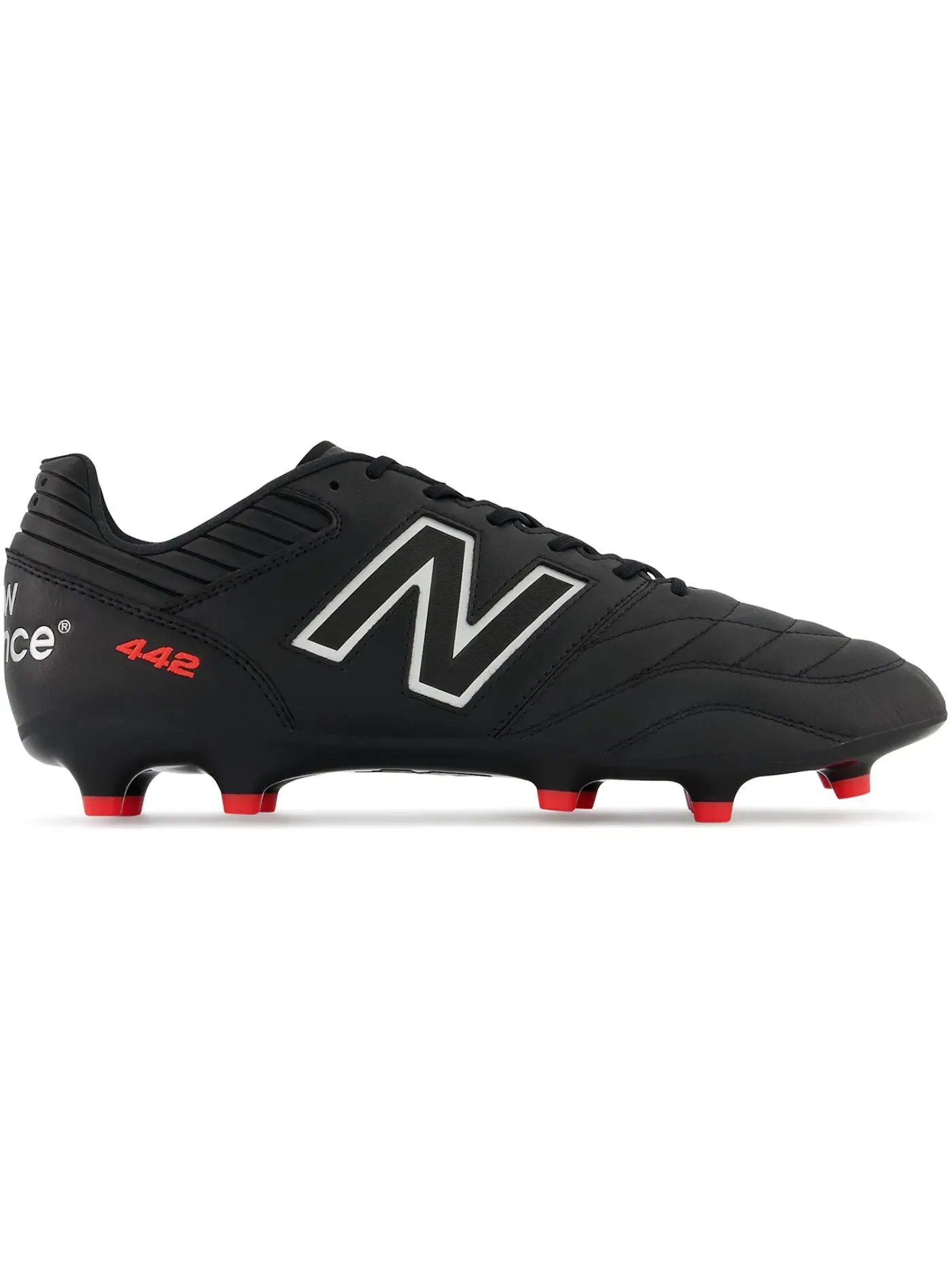 Мужские бутсы с закругленными шипами New Balance 442 Pro FG v2 — изображение 1 из 1, черный/красный/белый