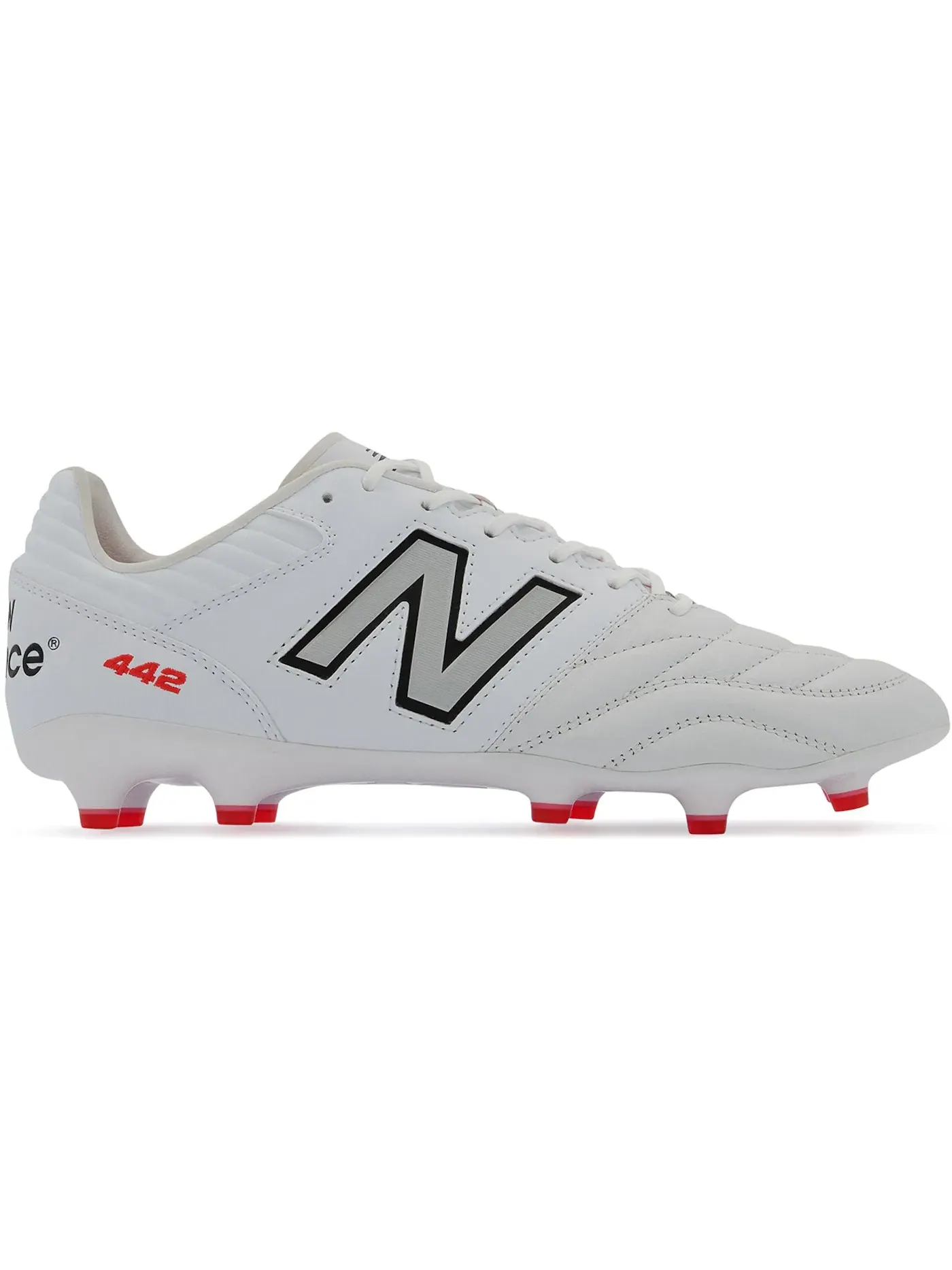 Мужские бутсы с длинным рукавом New Balance 442 Pro FG v2 — изображение 1 из 1, белый красный черный