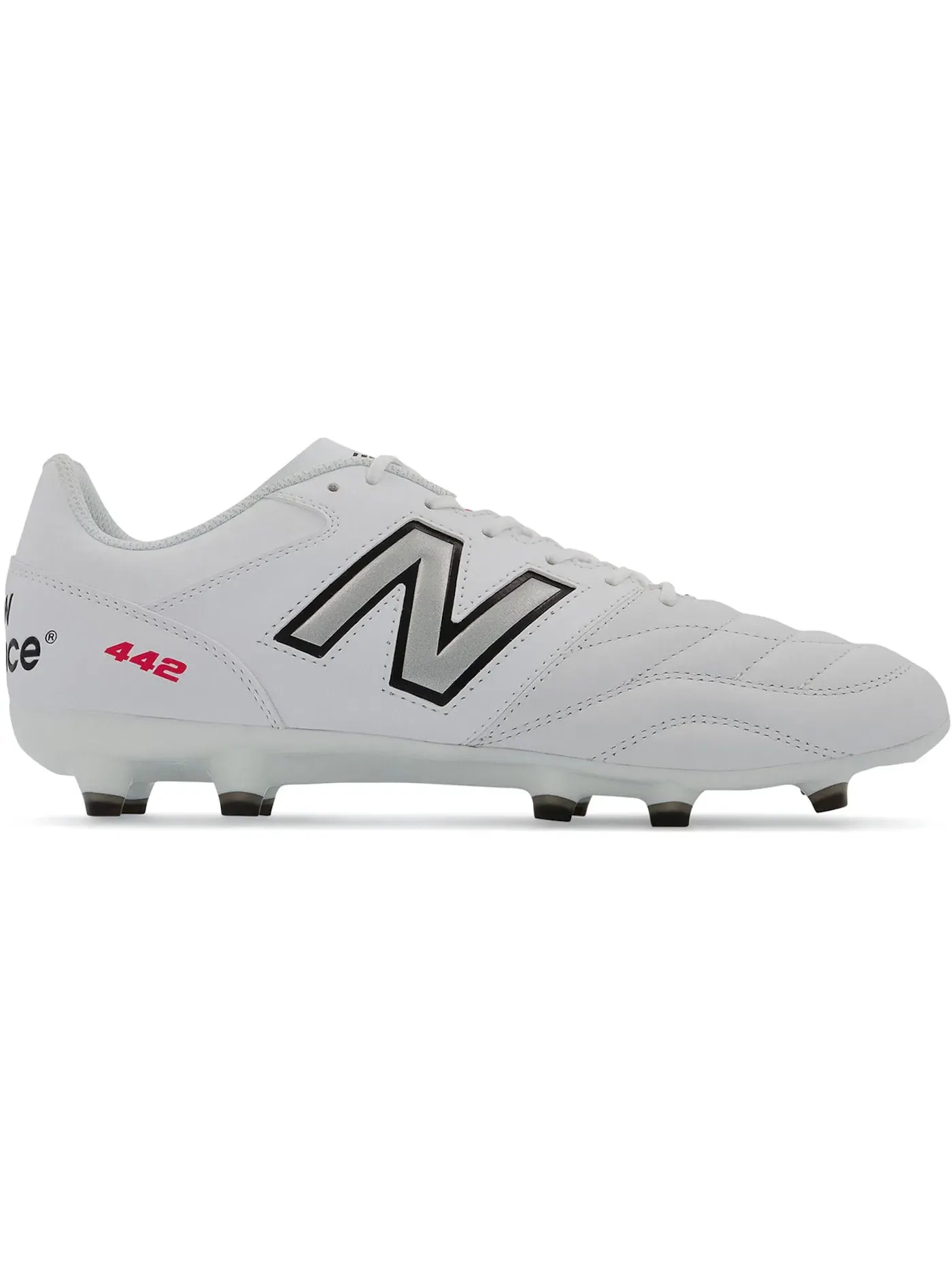 Мужские бутсы футбольные с шипами New Balance 442 v2 Team FG — изображение 1 из 1, белый/черный