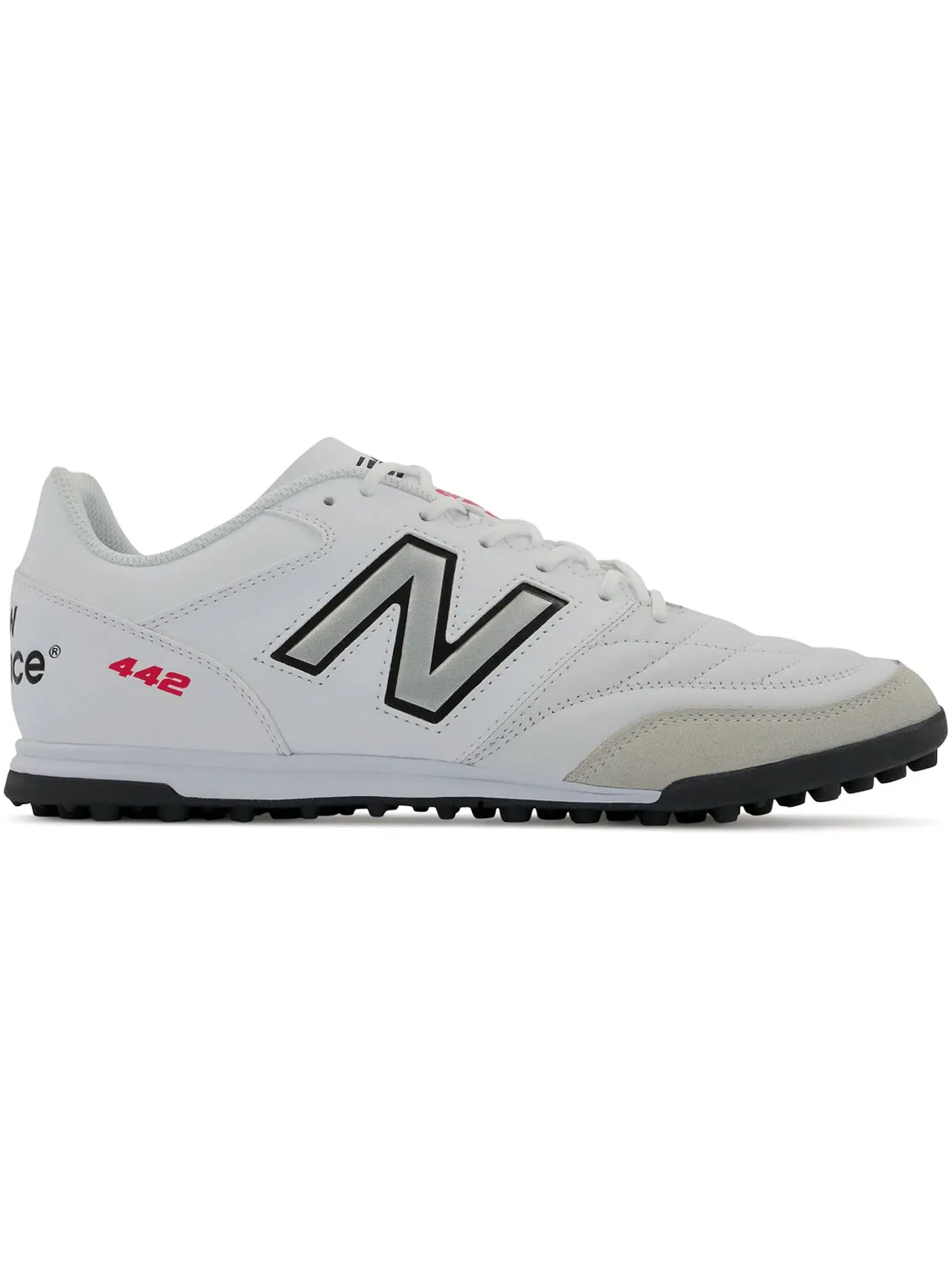 Мужские бутсы для игры на твердом покрытии New Balance 442 v2 Team TF — изображение 1 из 1, белый/черный