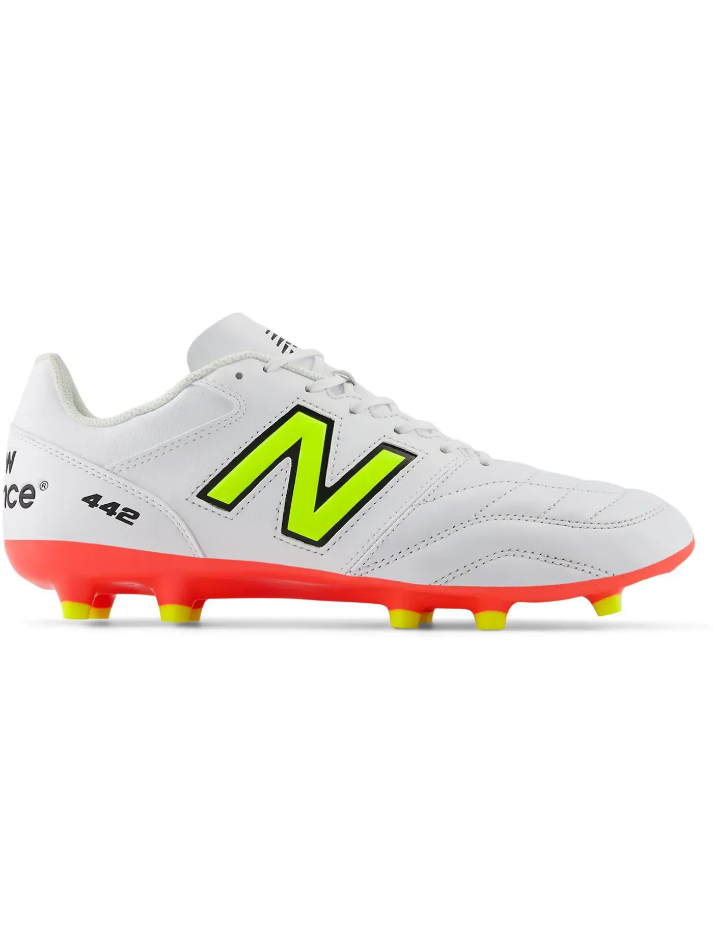 Мужские бутсы с длинным рукавом New Balance 442v2 Team FG — изображение 1 из 1, белый/красный