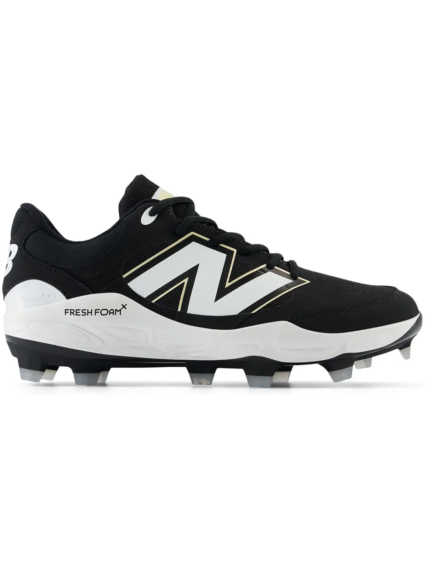 Мужские бутсы с шипами New Balance Fresh Foam 3000v7 Molded — изображение 1 из 1, черный/белый
