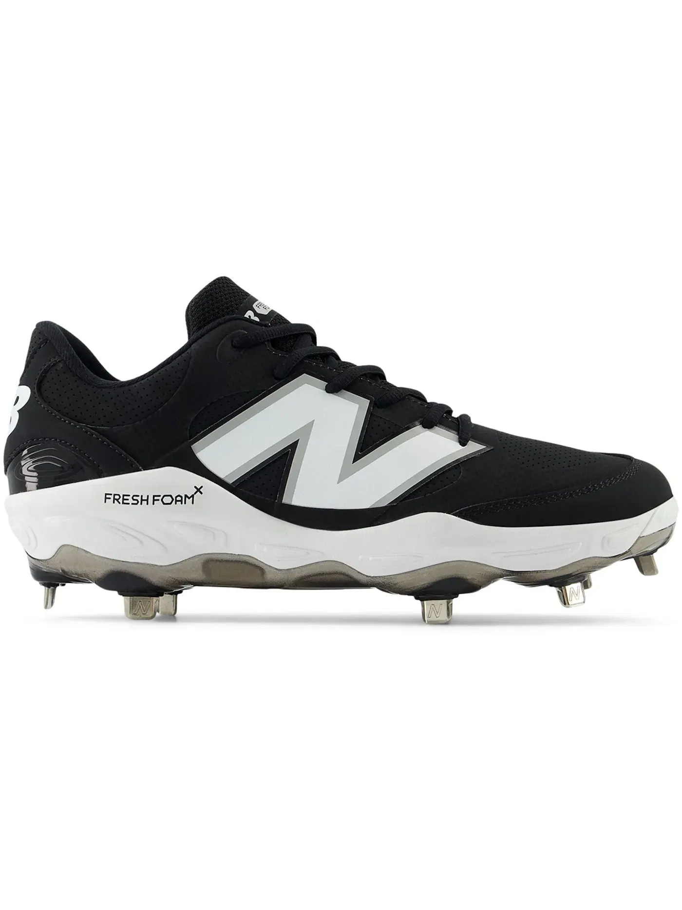Мужские бутсы с синтетическим верхом New Balance Fresh Foam 3000v7 — изображение 1 из 1, черный/белый