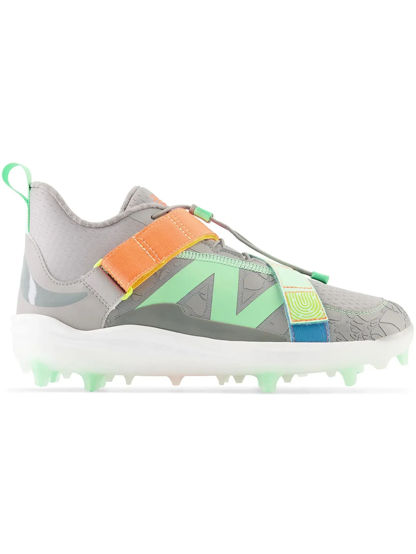Мужские бутсы с длинным рукавом New Balance FuelCell Lindor 2 Comp — изображение 1 из 1, серый//неоновый