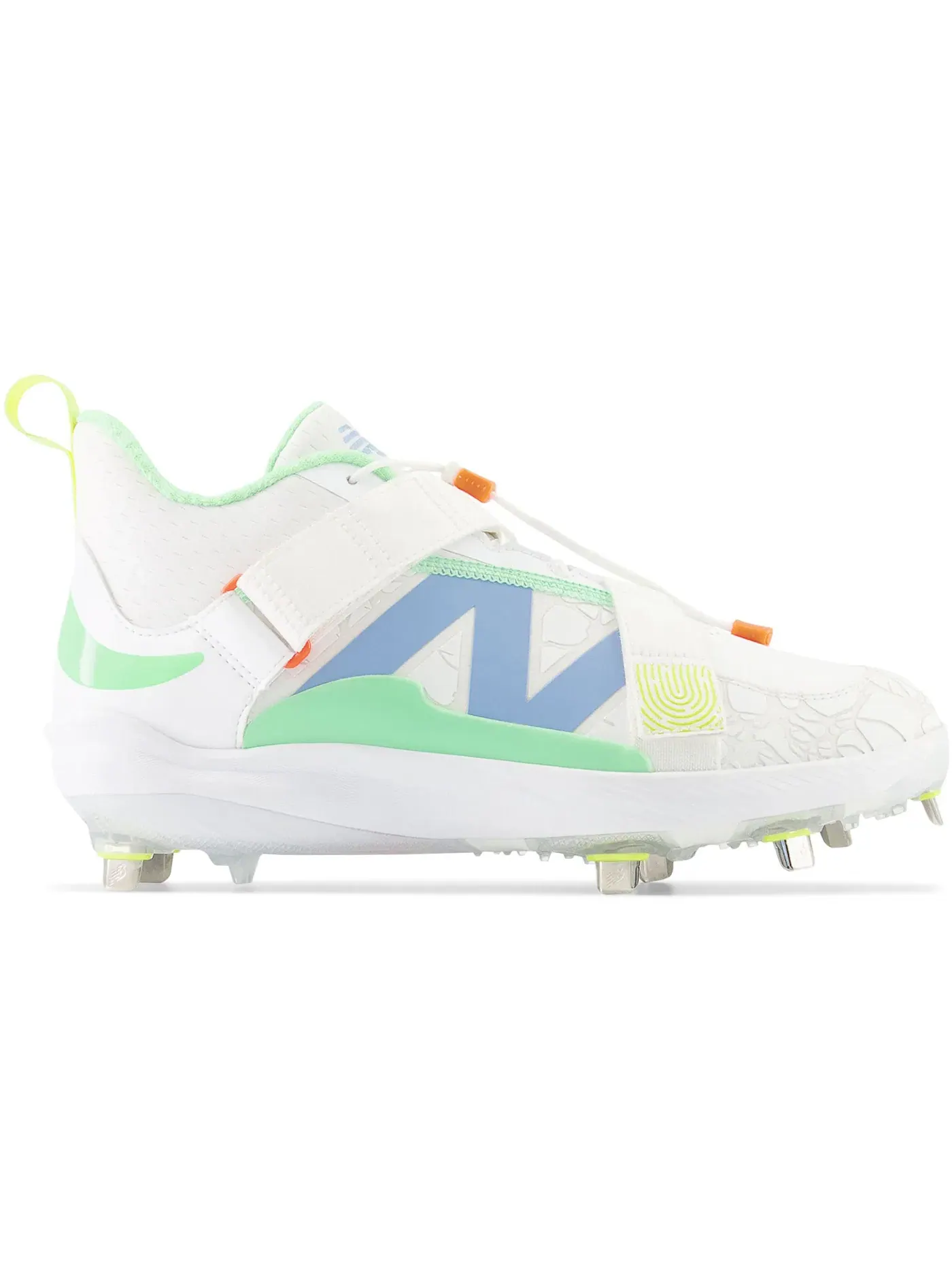 Мужские бутсы с шипами New Balance FuelCell Lindor 2 — изображение 1 из 1, белый/неоновый