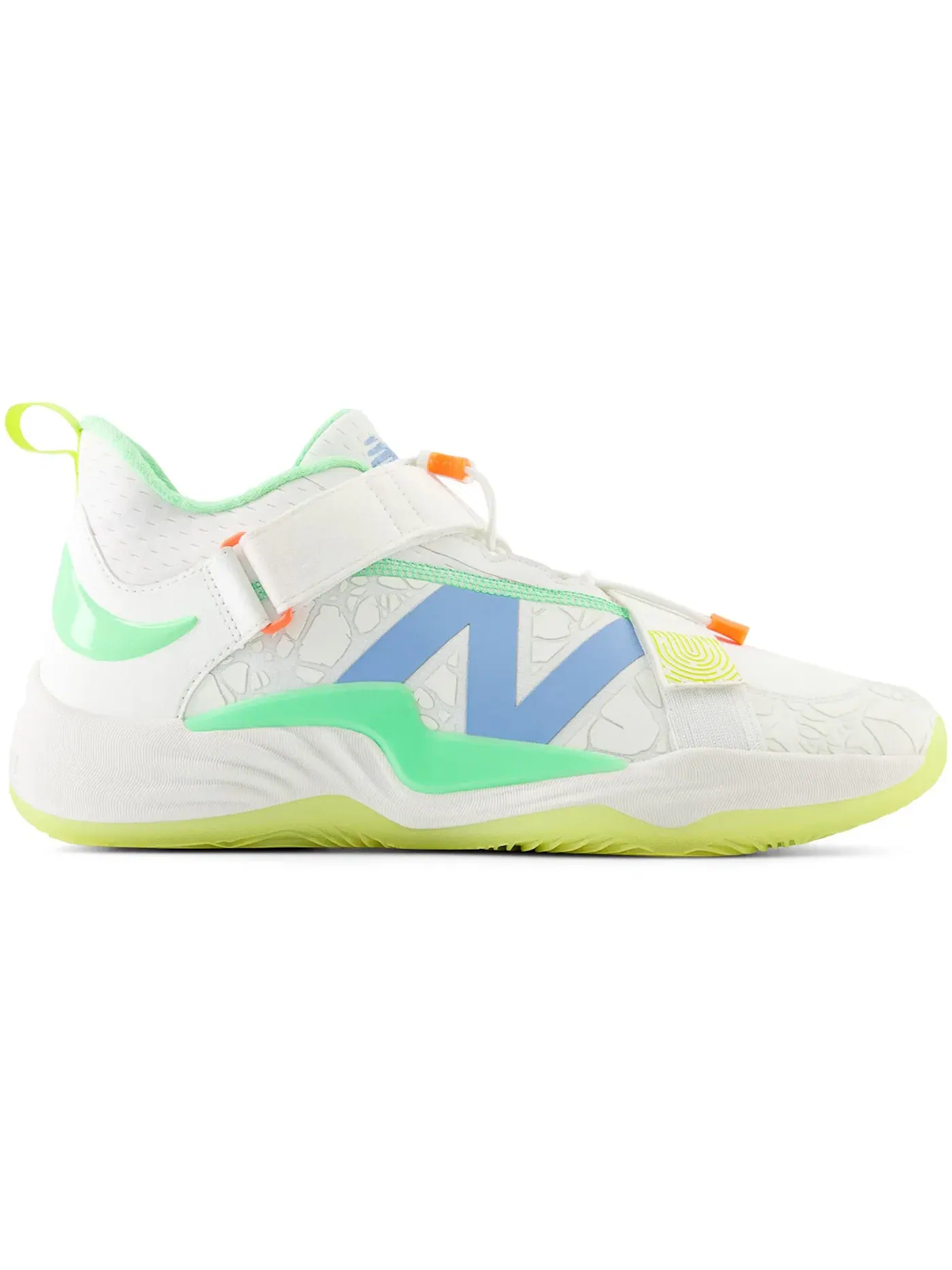 Мужские бутсы New Balance FuelCell Lindor 2 PreGame — изображение 1 из 1, белый/неоновый