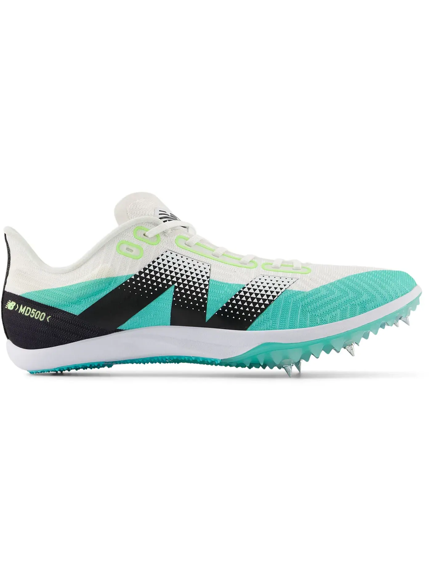 Женские шиповки для бега New Balance FuelCell MD500 v9 — изображение 1 из 1, белый//черный