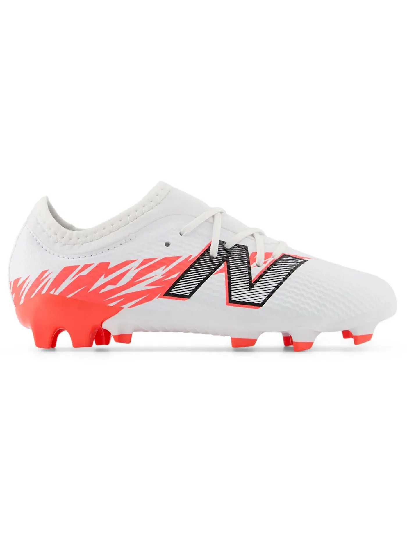 Детские бутсы с длинным рукавом Furon V8 Team Junior FG New Balance — изображение 1 из 1, белый/красный/черный