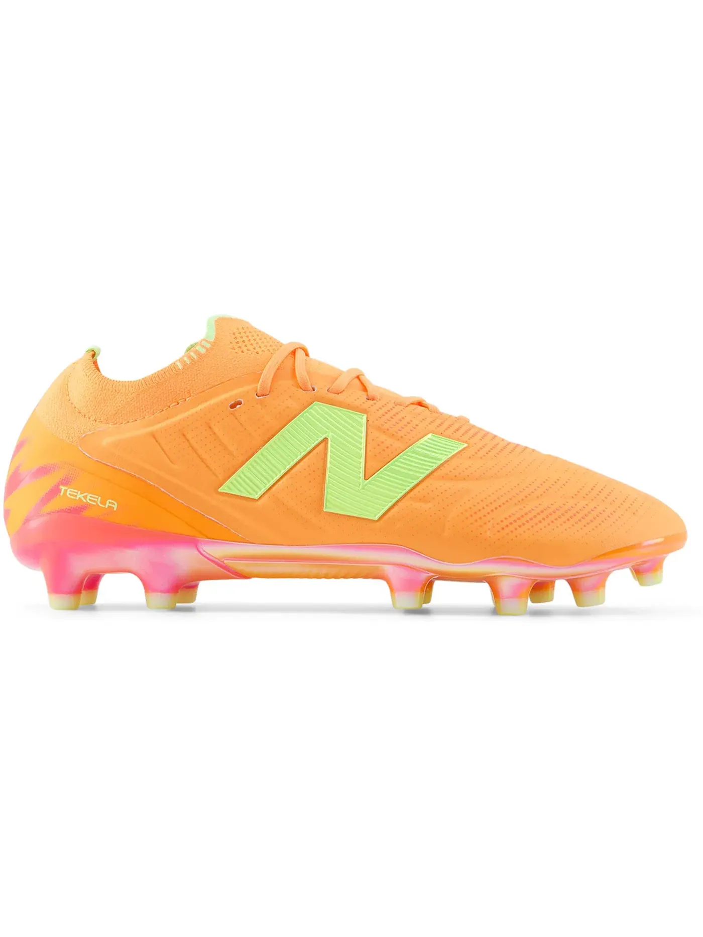 Женские бутсы с низкой шнуровкой Tekela Elite MG v5 New Balance — изображение 1 из 1, красный