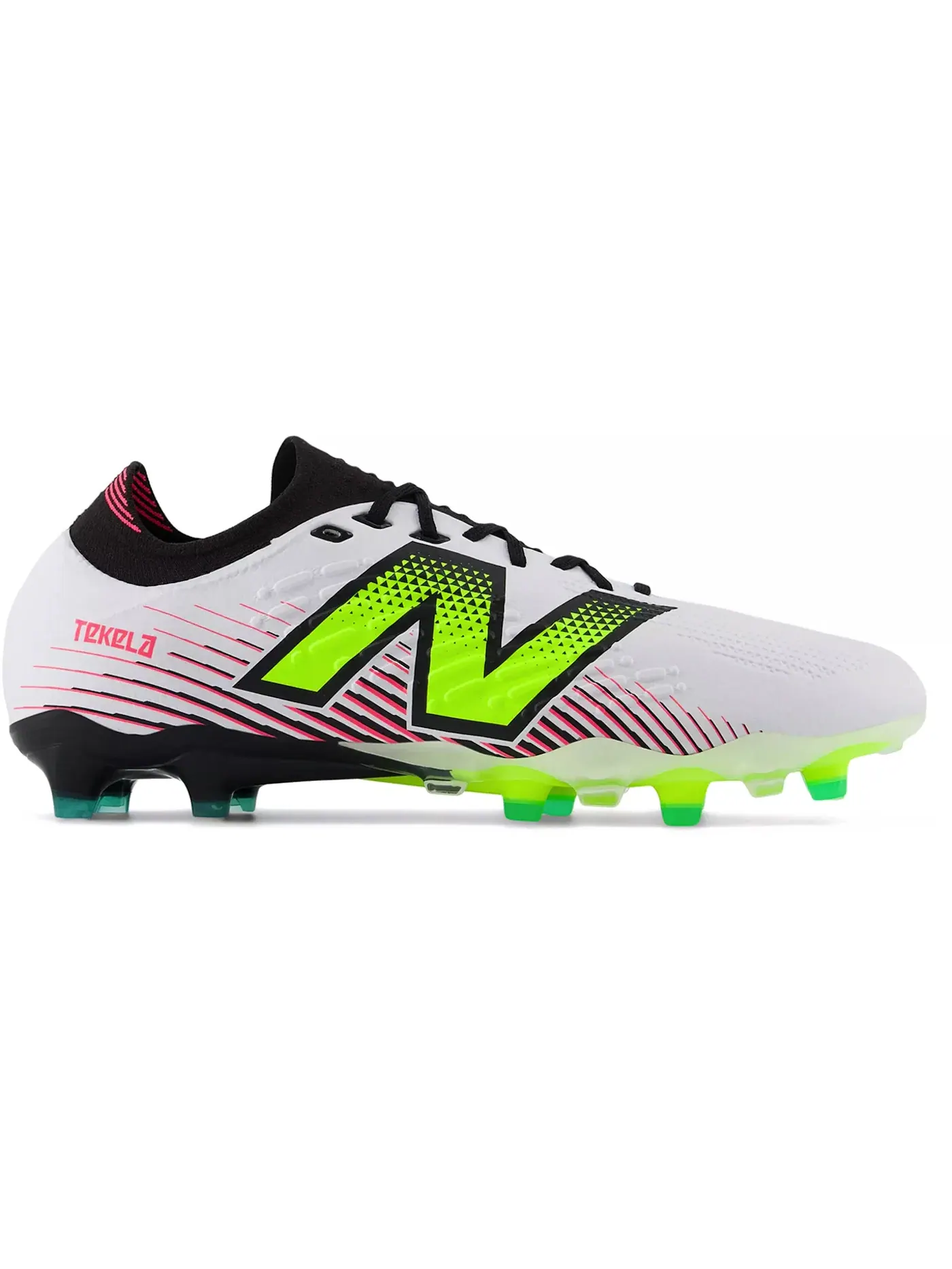 Мужские бутсы с шипами Tekela Pro Low Laced FG v4 New Balance — изображение 1 из 1, белый/-/черный