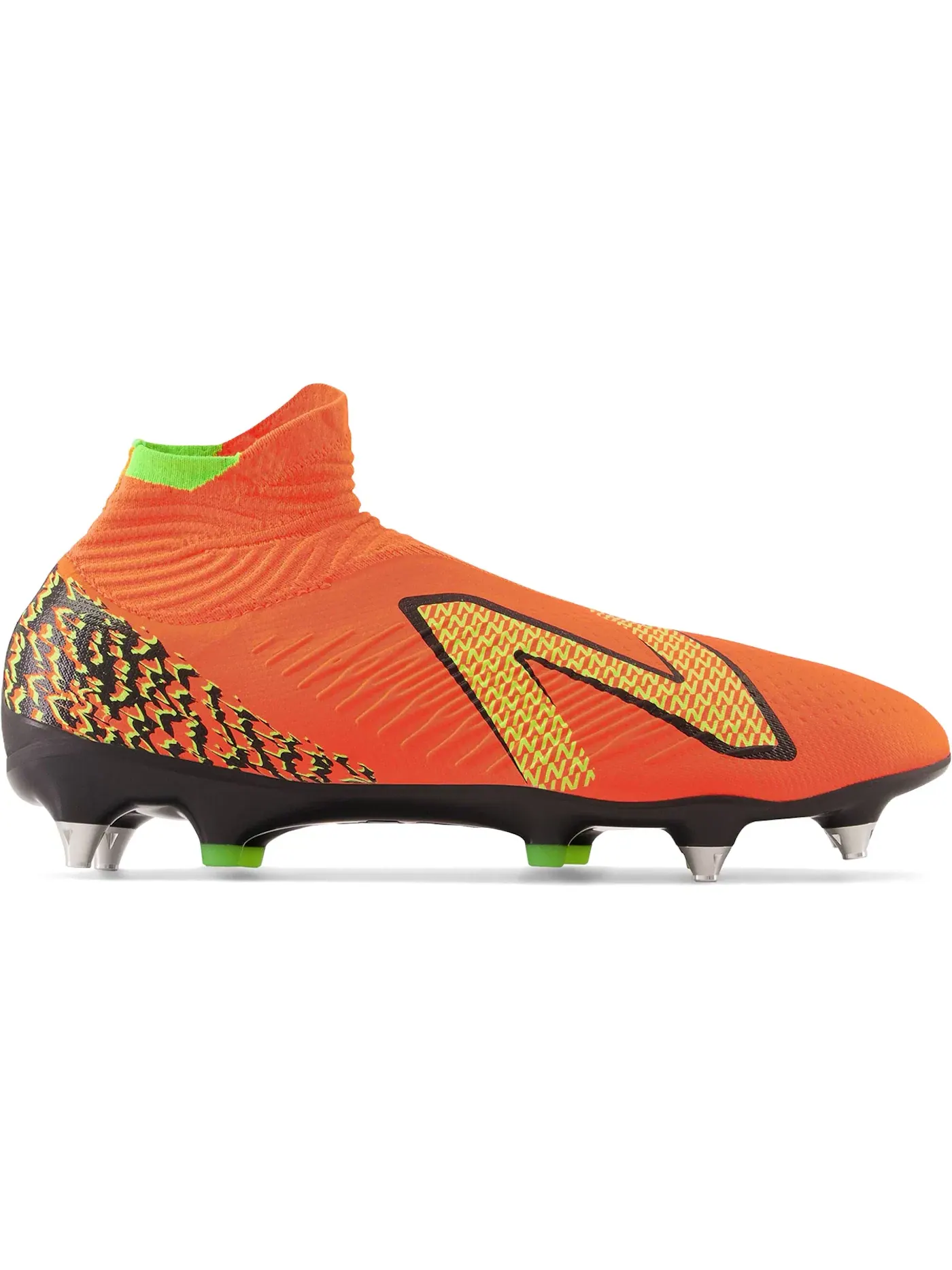 Мужские бутсы с шипами New Balance Tekela v4 Pro SG — изображение 1 из 1, неоновый/черный/зеленый
