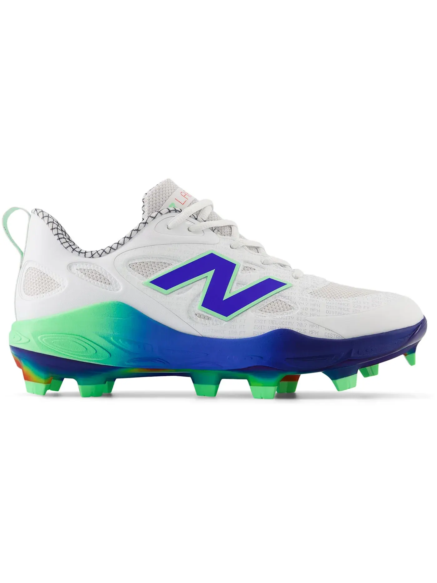 Женские бутсы New Balance Velo v4 Molded Lab Work — изображение 1 из 1, белый яркий