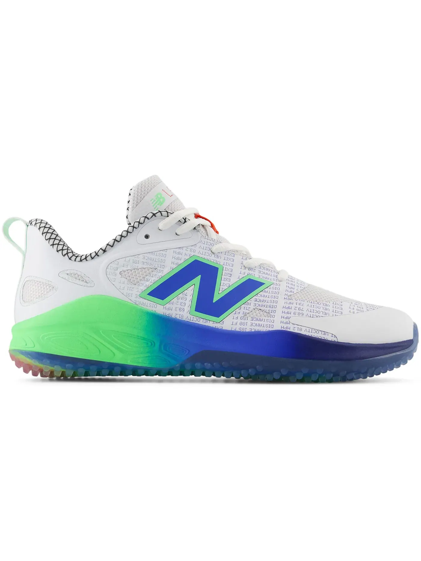 Женские бутсы New Balance Velo v4 TurfTrainer Lab Work — изображение 1 из 1, белый яркий