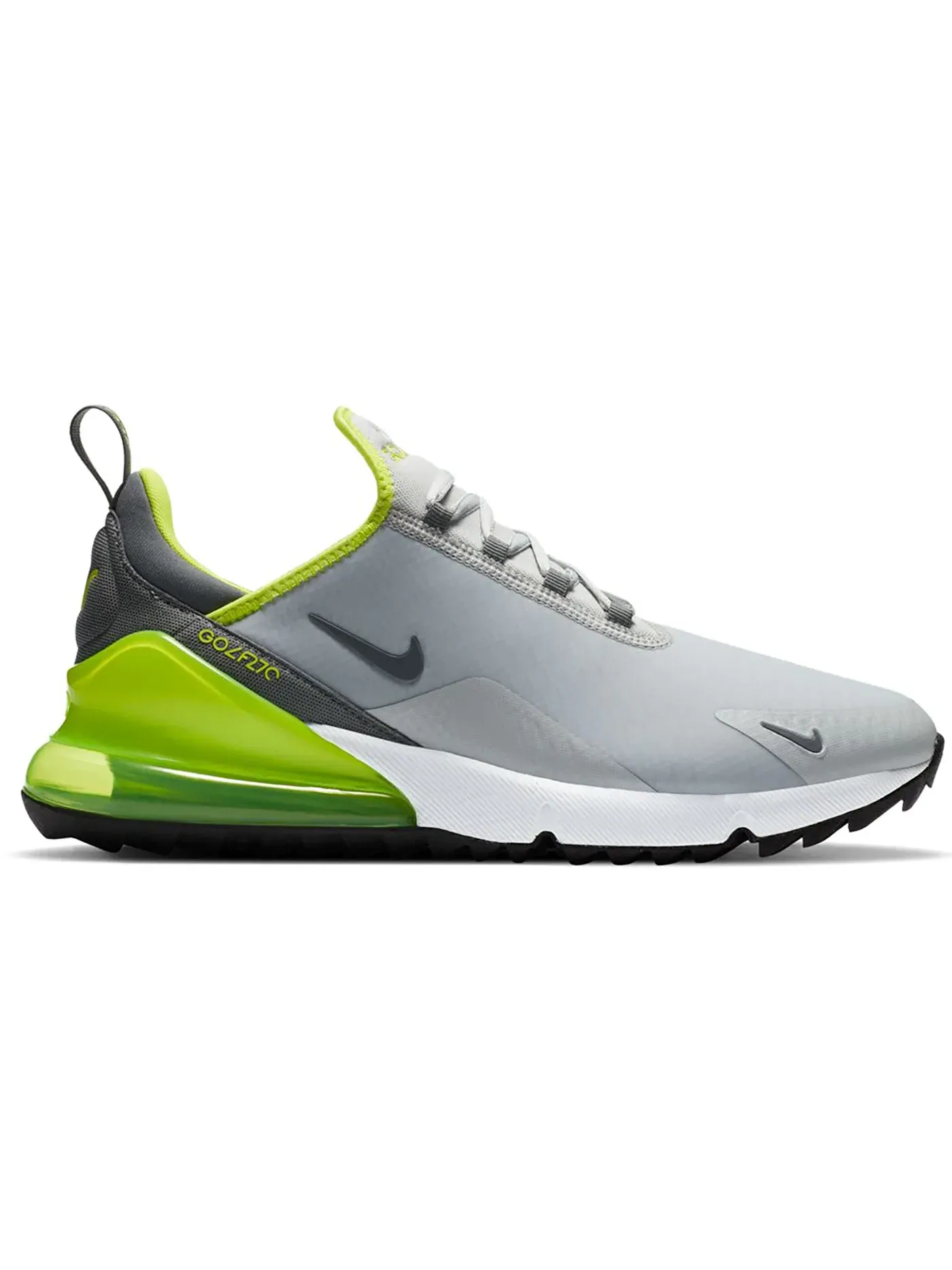 Мужские шиповки Nike Air Max 270 Golf — изображение 1 из 1, серый/белый-черный-серый