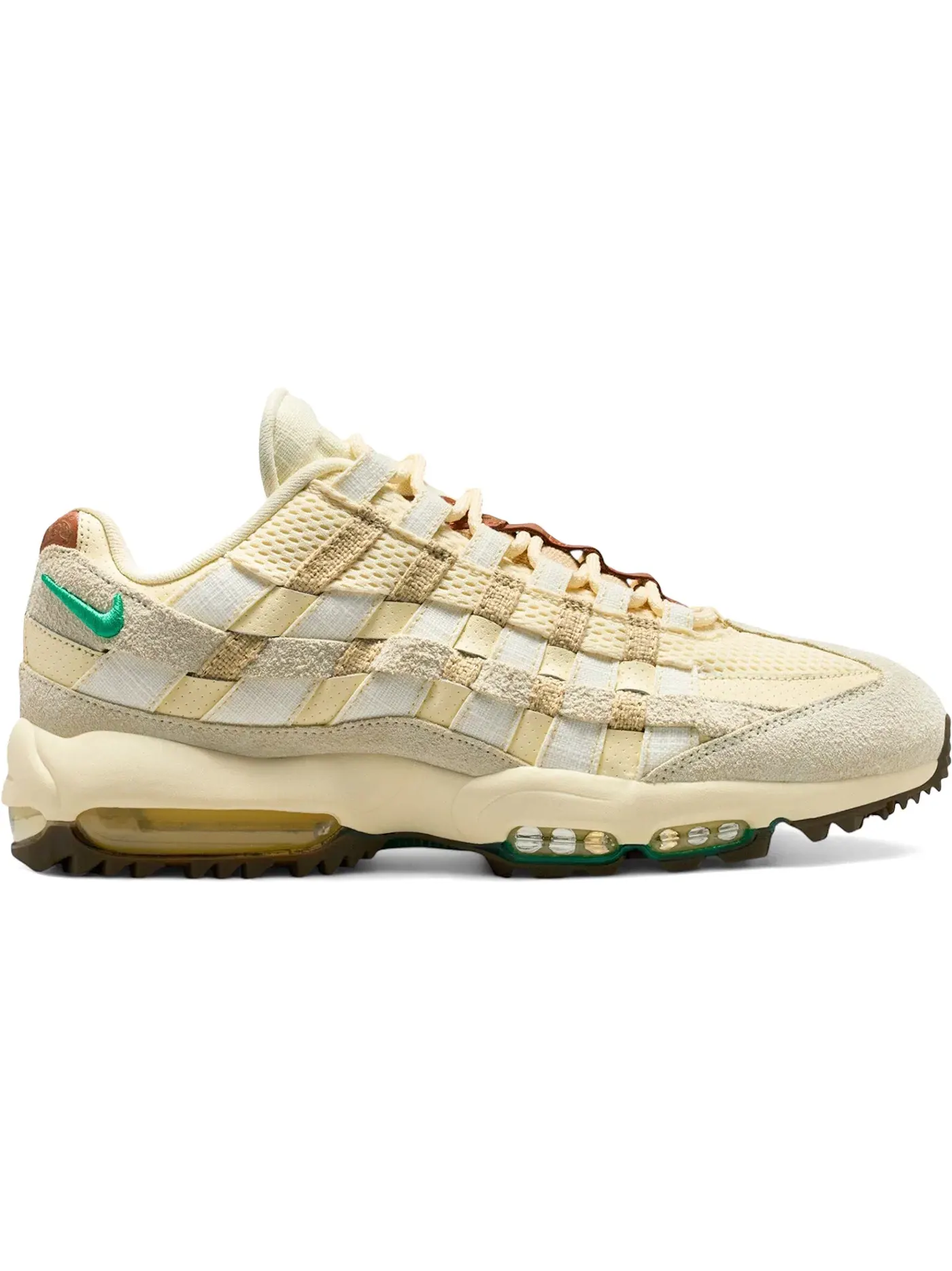 Мужские шиповки Nike Air Max '95 Golf — изображение 1 из 1, белый/зеленый