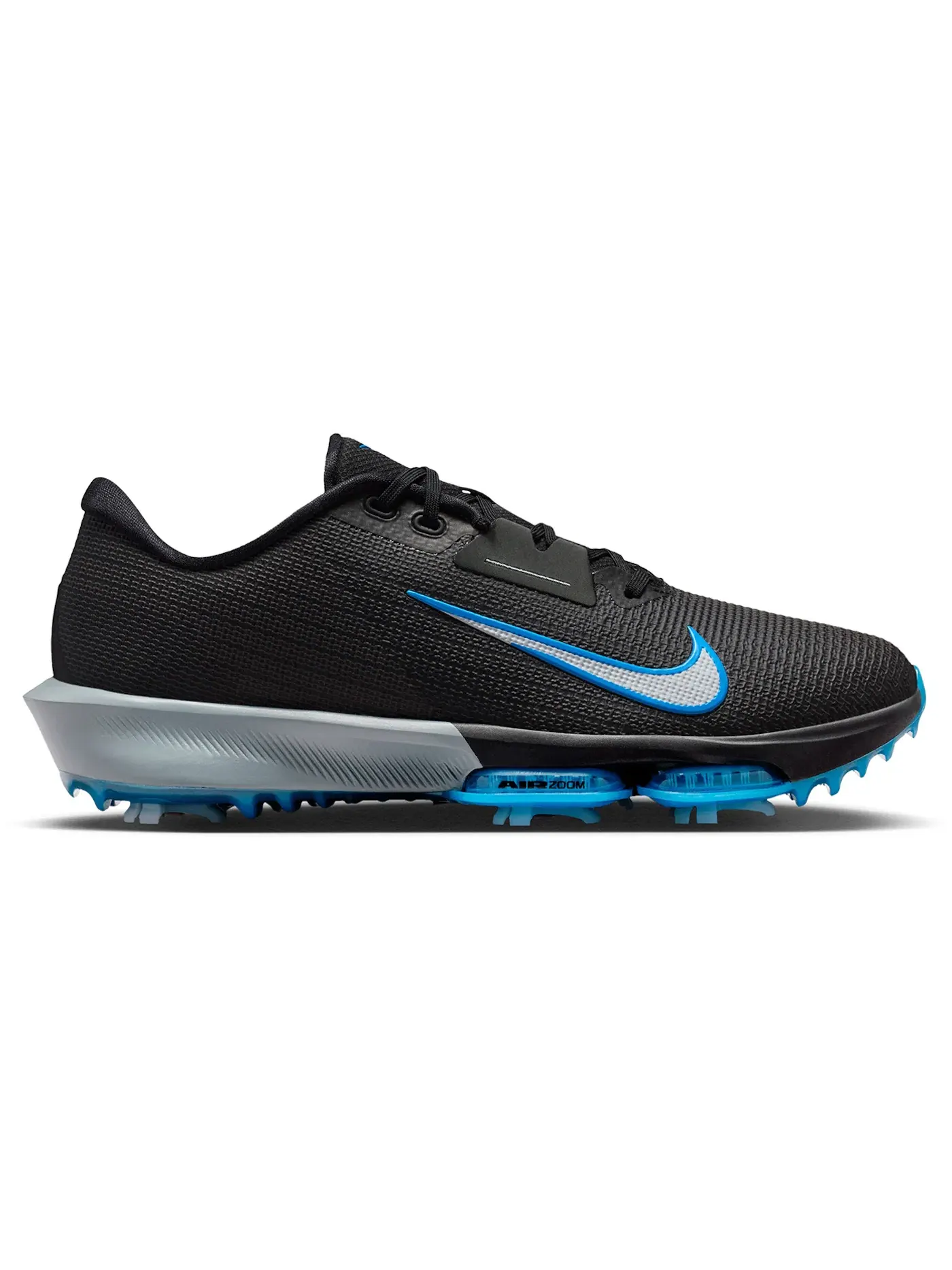 Мужские бутсы с шипами Nike Air Zoom Infinity Tour 2 — изображение 1 из 1, черный/синий/серый/белый
