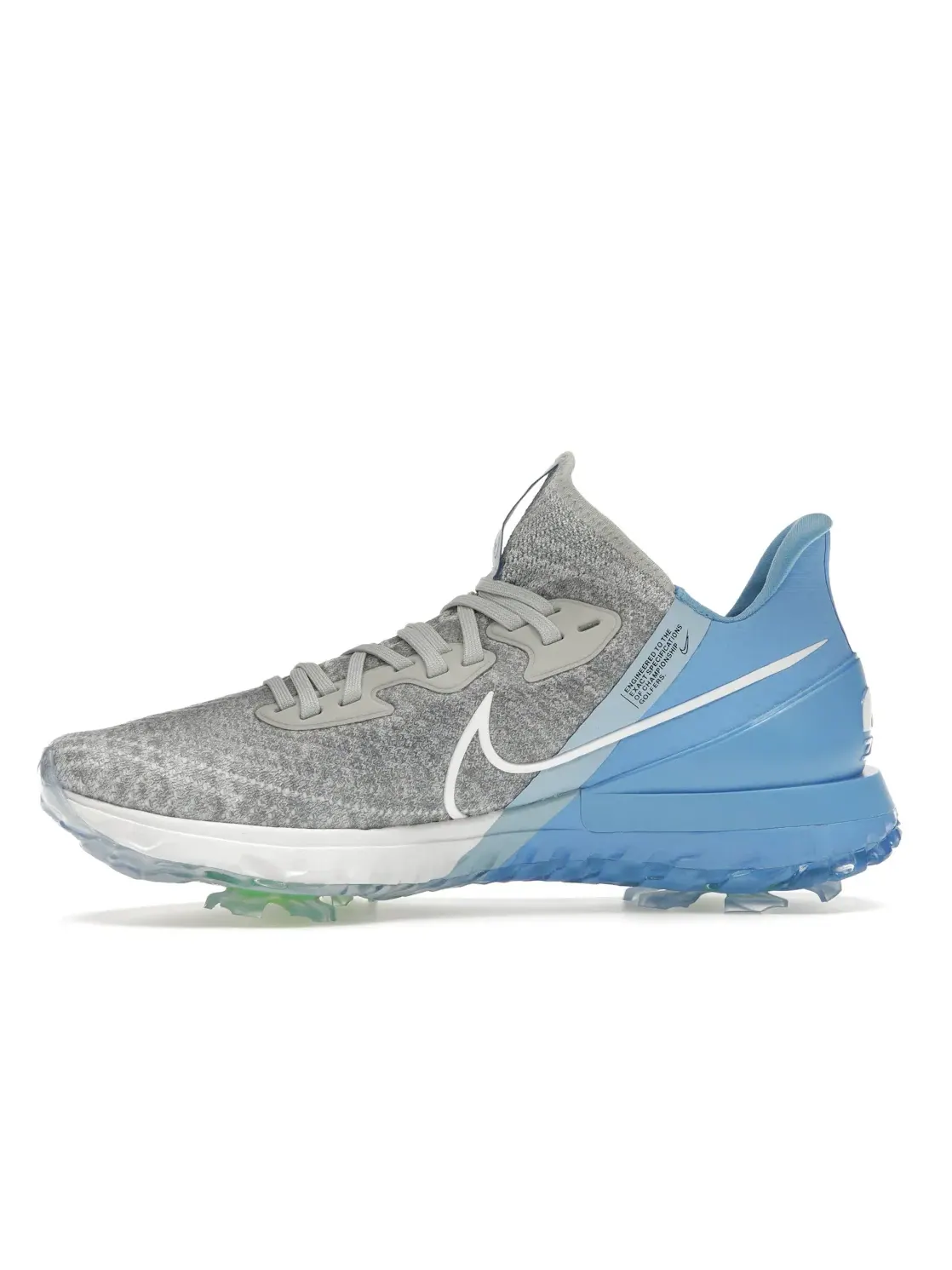 Мужские шиповки с полным покрытием Air Zoom Nike — изображение 3 из 4, серый/белый-синий